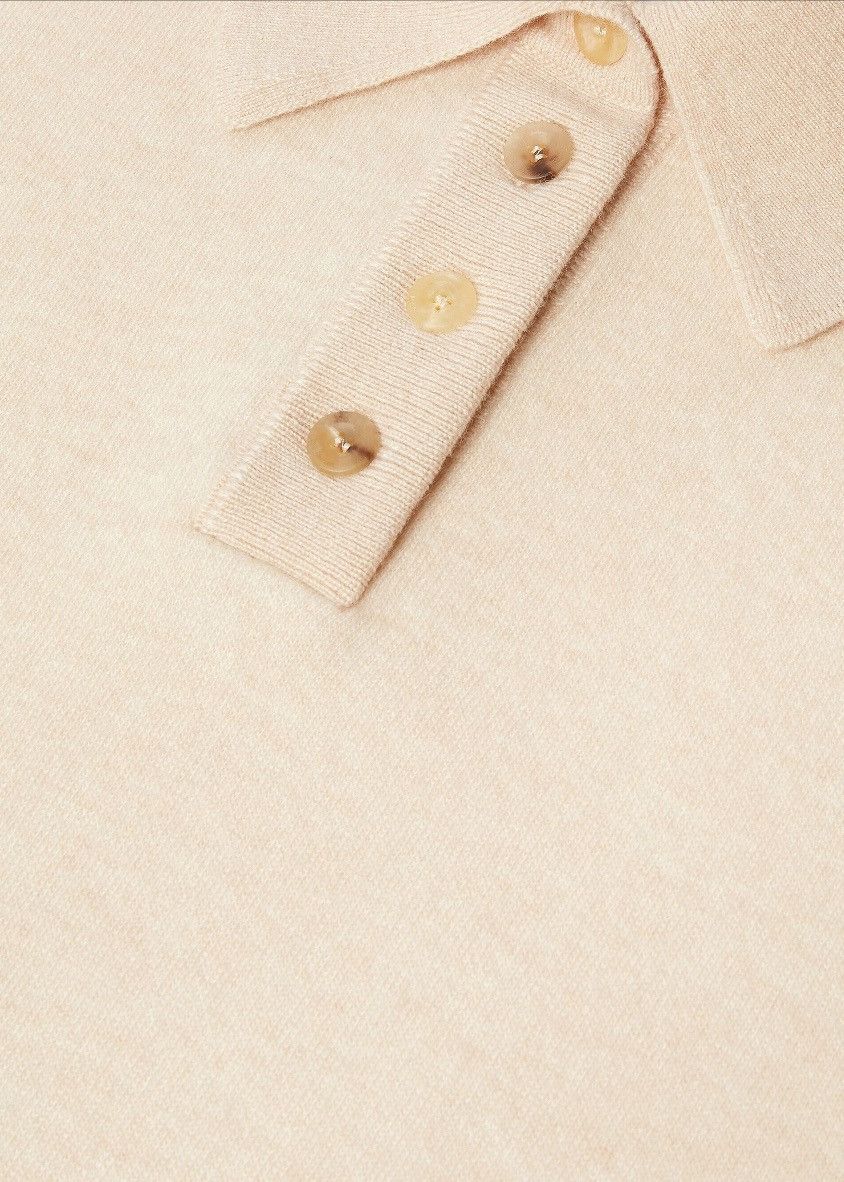 Loro Piana o1srvl11e0725 FAO2744 Polo Sweater in Light Pink Size XS / US 0-2 / IT 36-38 - 6 Thumbnail
