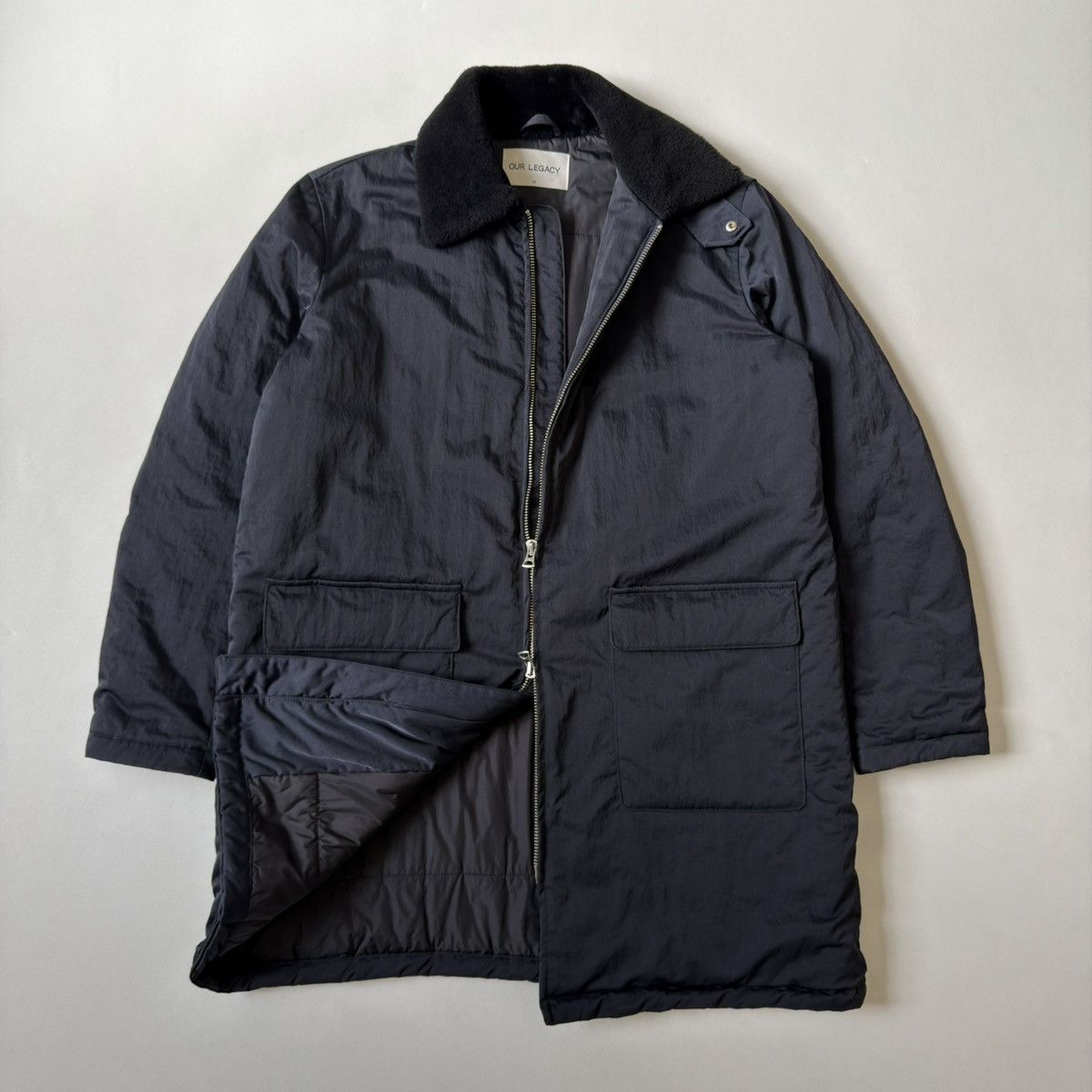 Our Legacy Sample ‘Sherpa Collar’ Nylon Parka Size US M / EU 48-50 / 2 - 9 Thumbnail