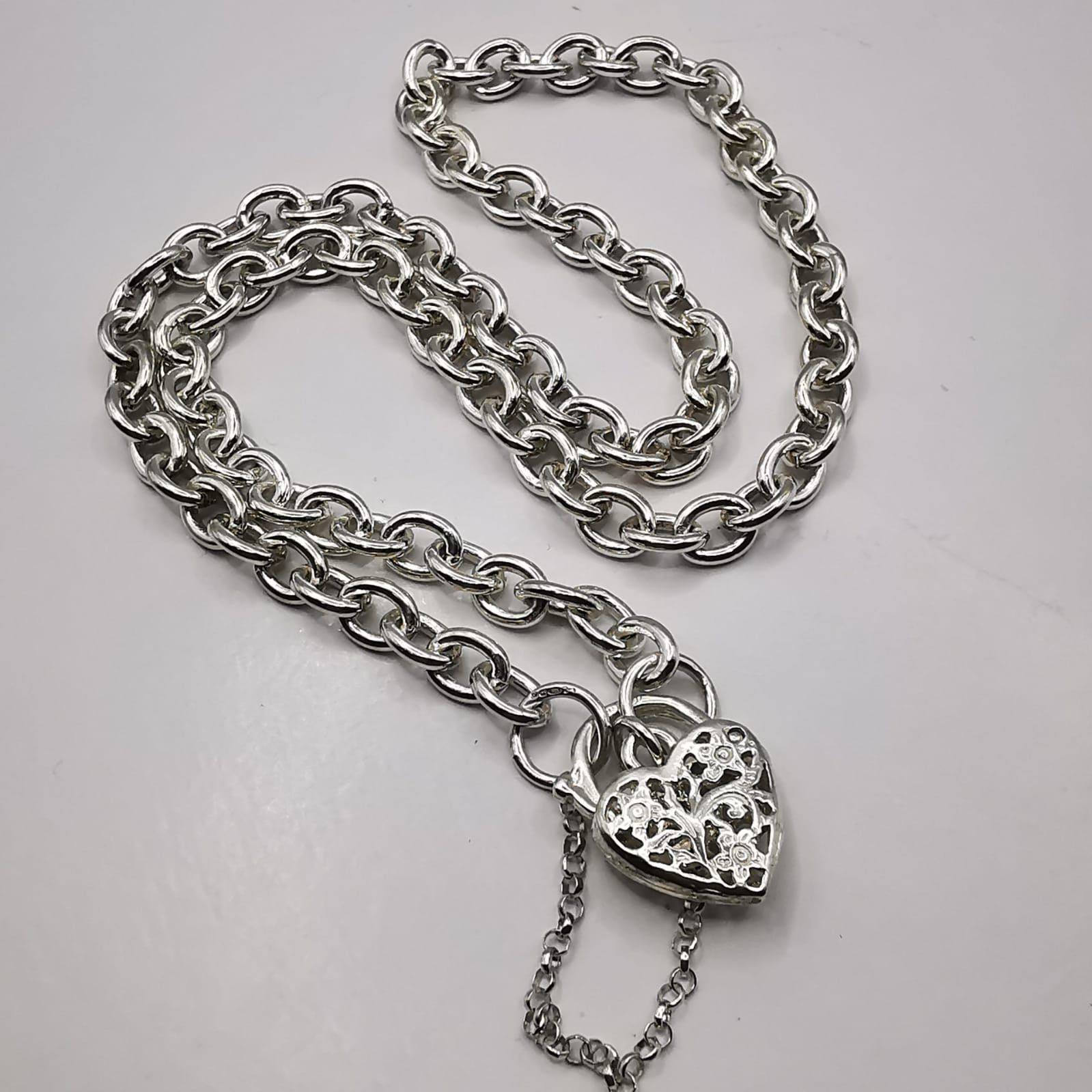 Sterling Silver Vintage Jewelry Chain,925 Sterling Silver,Signed 32,22g Size ONE SIZE - 6 Thumbnail