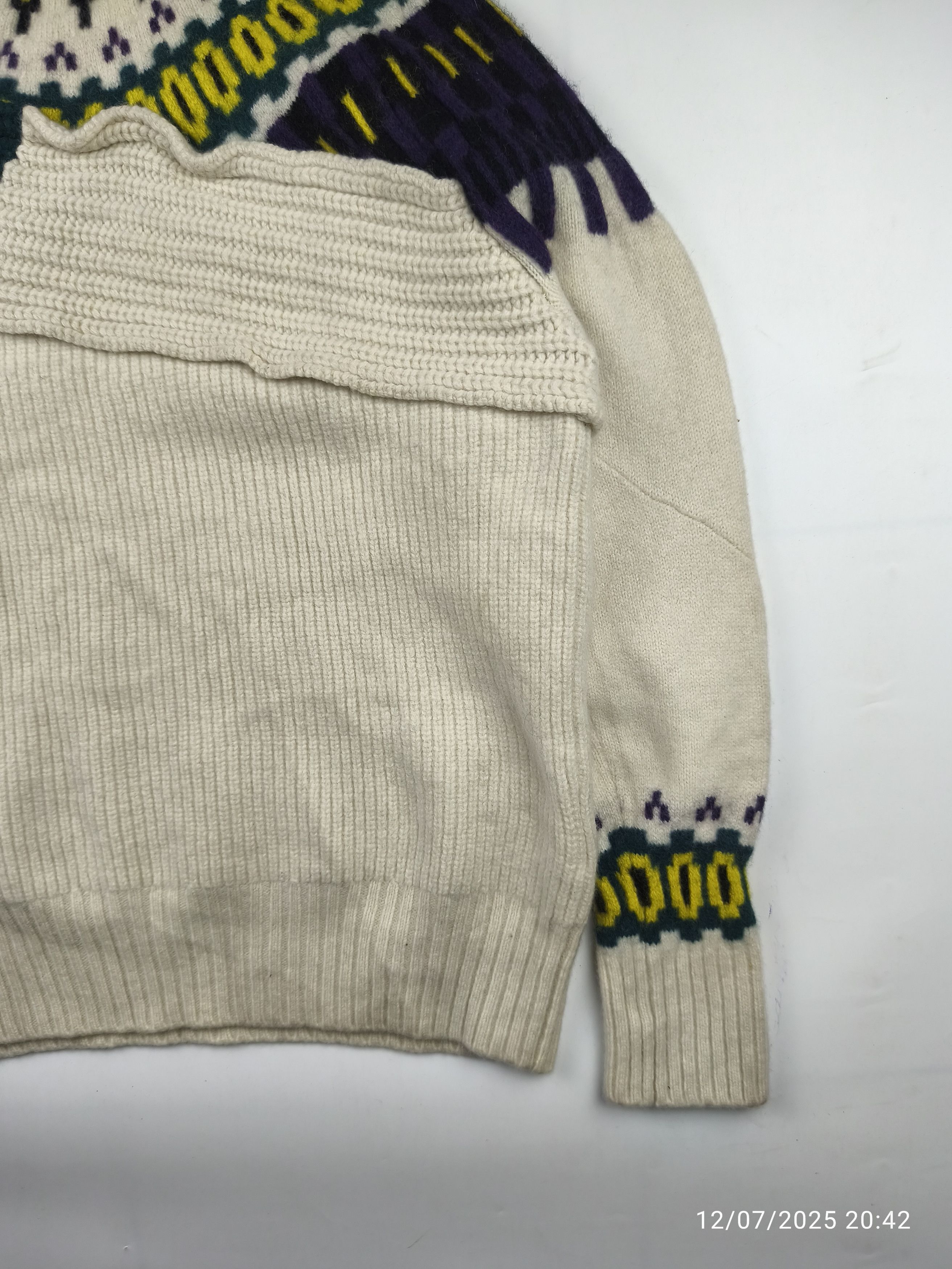 Sacai Sacai A/W 21 - wool knit pullover Size US M / EU 48-50 / 2 - 4 Thumbnail