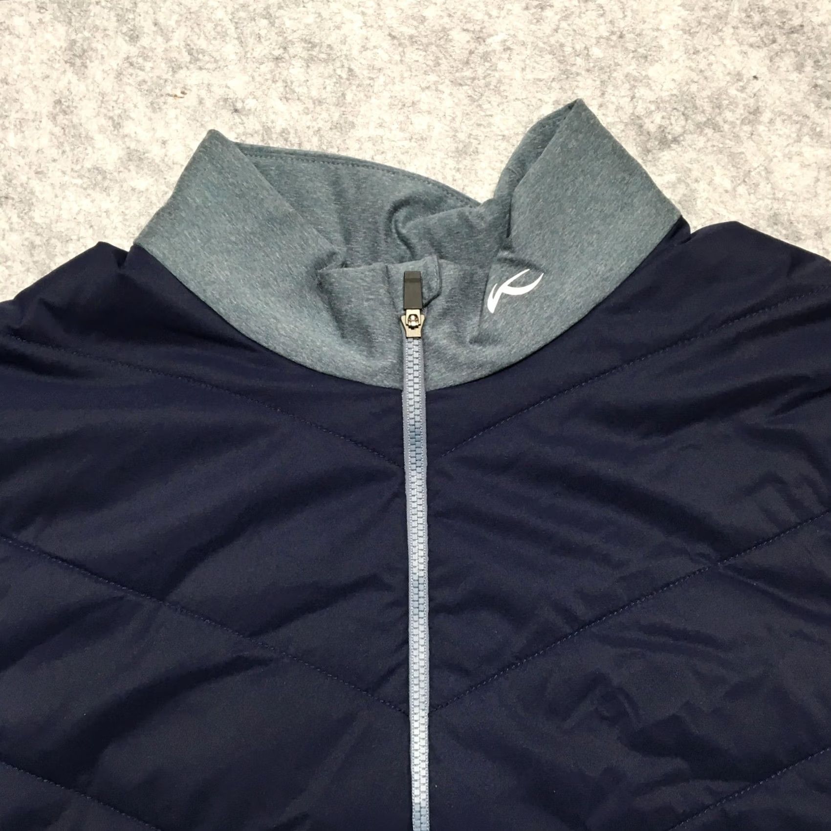 KJUS KJUS Release Jacket Mens 3XL Navy Teal Colorblock Insulated Full Zip Golf Softshell Lightweight Breathable Zip Pockets Mens Size US XXL / EU 58 / 5 - 5 Thumbnail