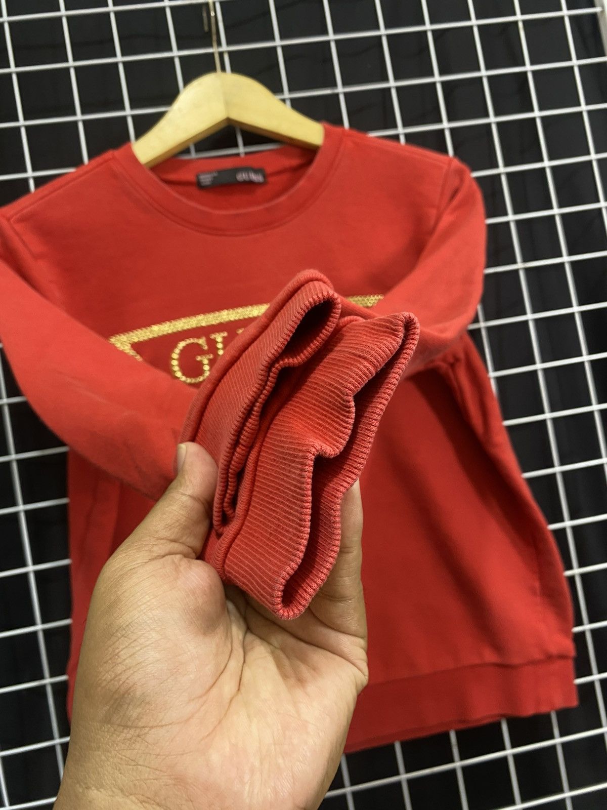 Guess GUESS USA RED SWEATSHIRT Size S / US 4 / IT 40 - 3 Thumbnail