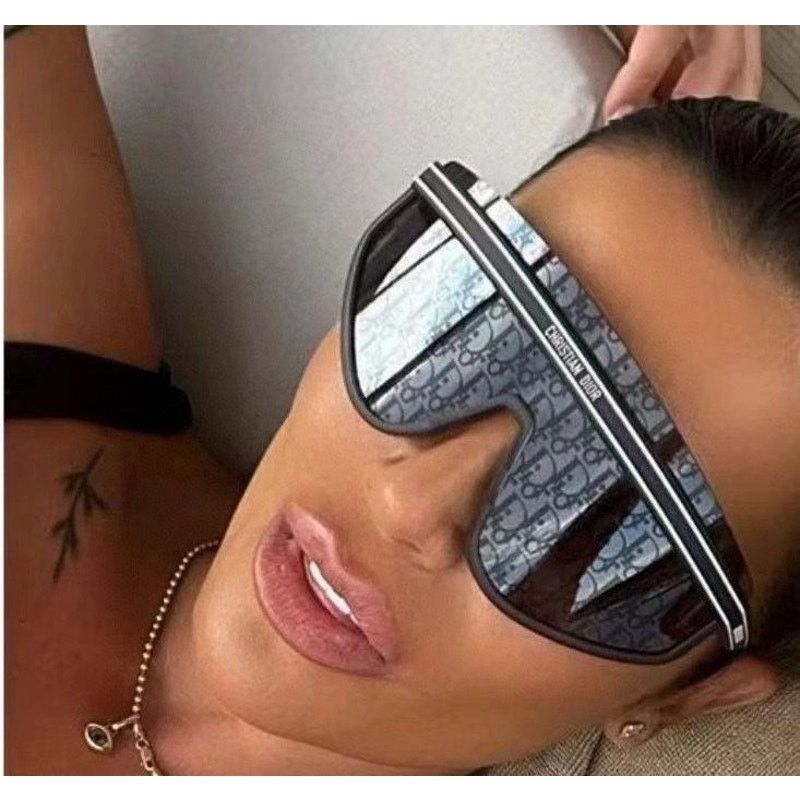 Dior NEW Dior DiorClub M2U Shield Mask Sunglasses Blue Logo Size ONE SIZE - 1 Thumbnail