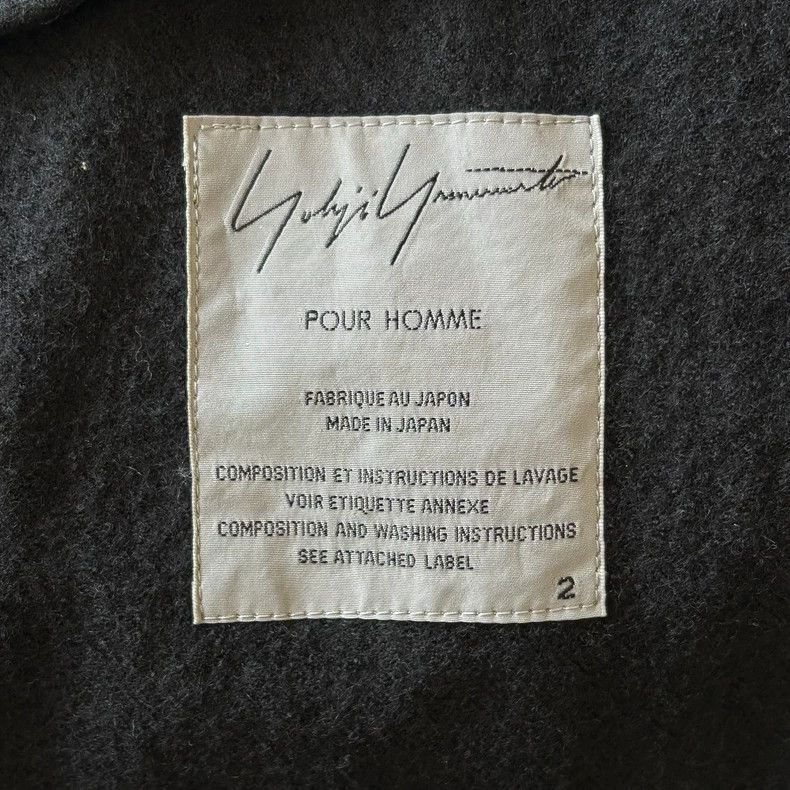 Yohji Yamamoto Yohji Yamamoto Yohji Yamamoto Black Wool Blazer with Zippe Size US S / EU 44-46 / 1 - 6 Thumbnail