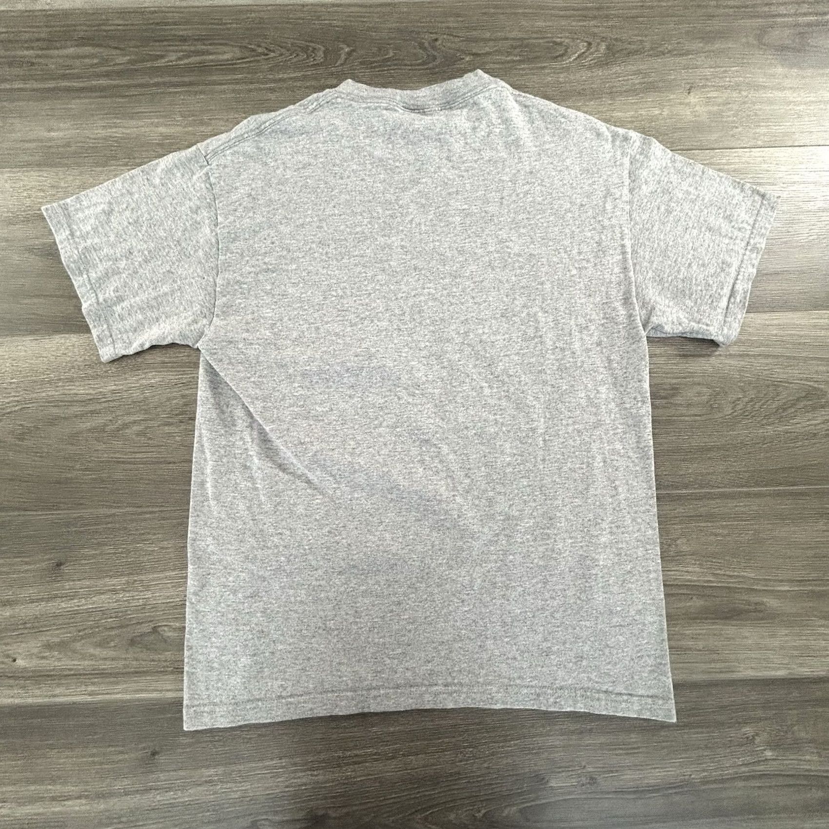Delta VINTAGE Delta Bart Simpson Christmas Shirt Adult Medium Gray Cotton Blend Graphic Tee 2000s Santa Santa Claus TV The Simpsons Mens Size US M / EU 48-50 / 2 - 2 Thumbnail