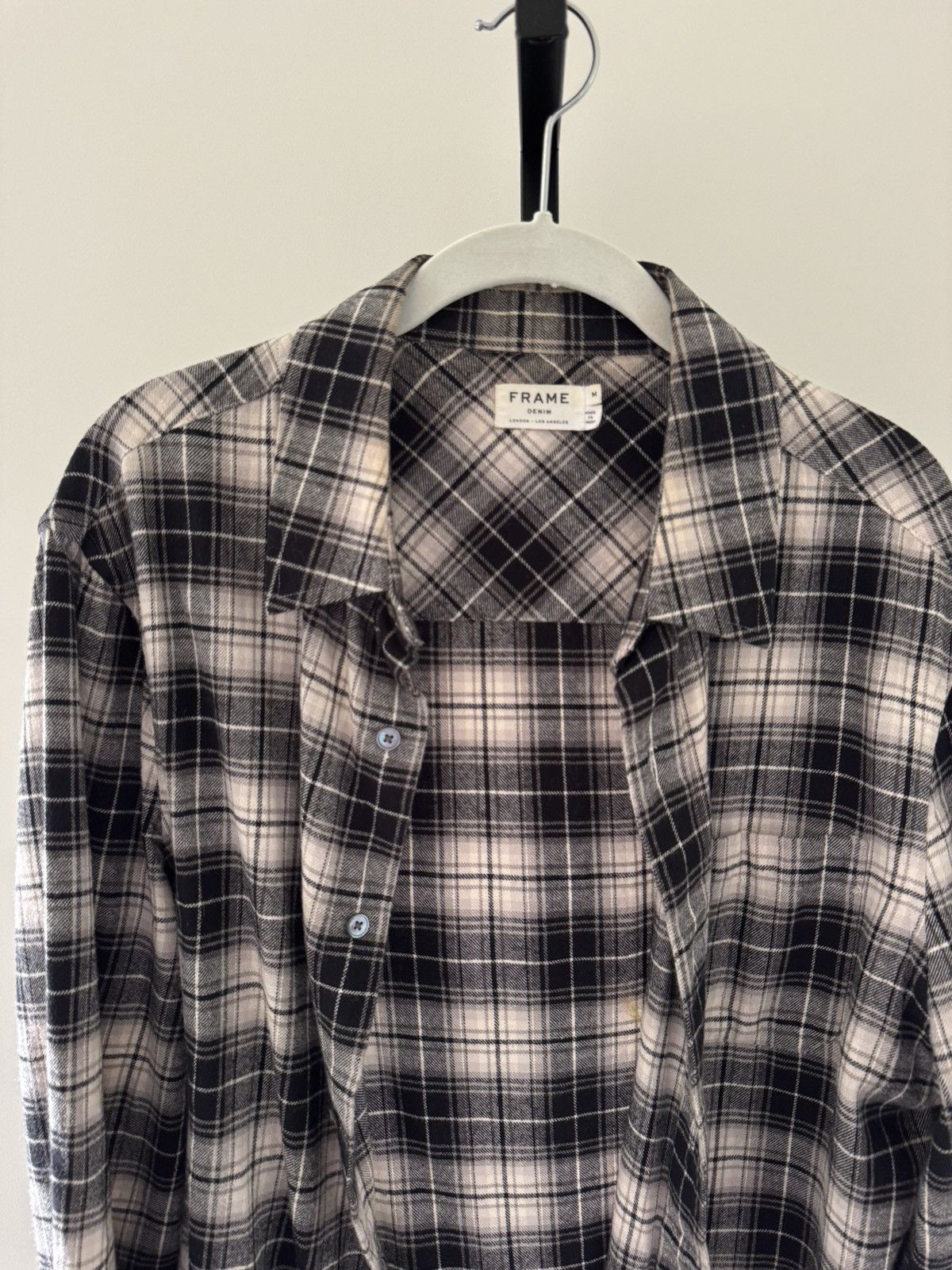 Frame Frame flannel frayed hem plaid shirt Size US M / EU 48-50 / 2 - 2 Thumbnail