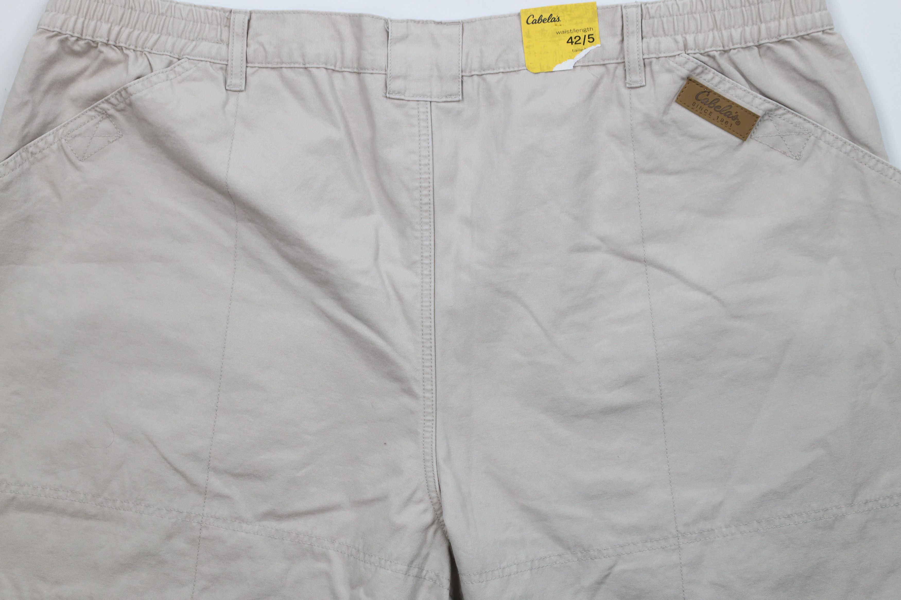 Cabelas × Vintage Deadstock Vintage Cabelas 5 Pocket Hiking Trail Shorts Beige Size US 42 / EU 58 - 9 Thumbnail