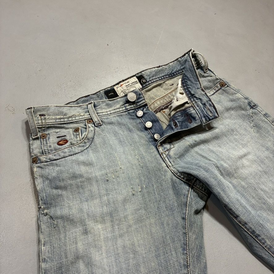 Energie Y2K Energie Distressed Slim Button-Fly Justin Jeans Italy Size US 33 - 1 Thumbnail