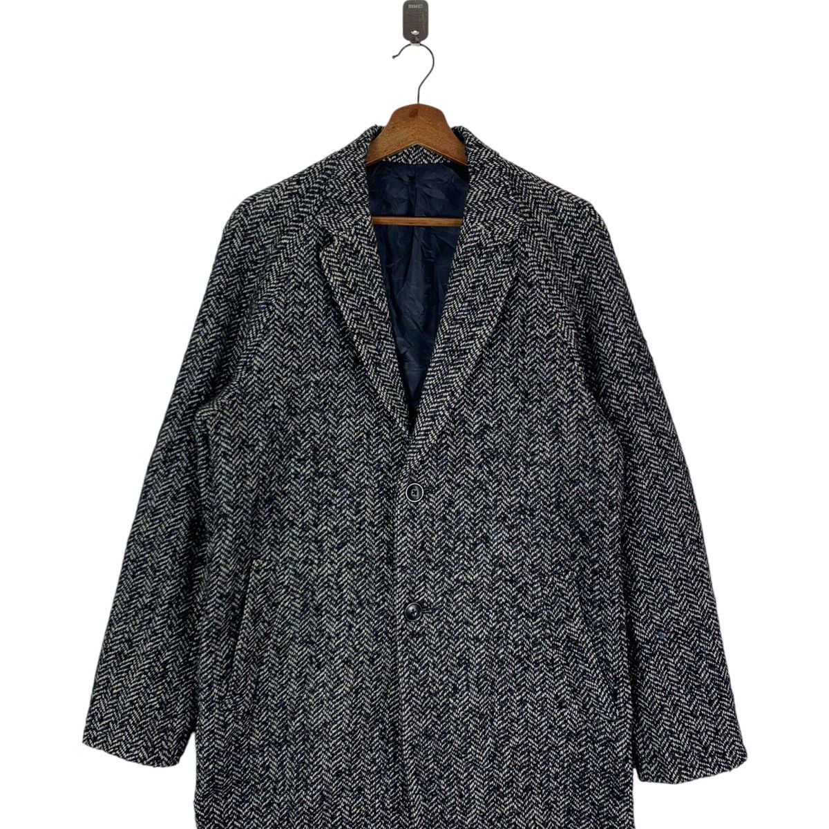 Comme Ca Ism × Vintage VINTAGE COMME CA ISM LA TORRE HERRINGBONE OVERCOAT Size US M / EU 48-50 / 2 - 4 Thumbnail
