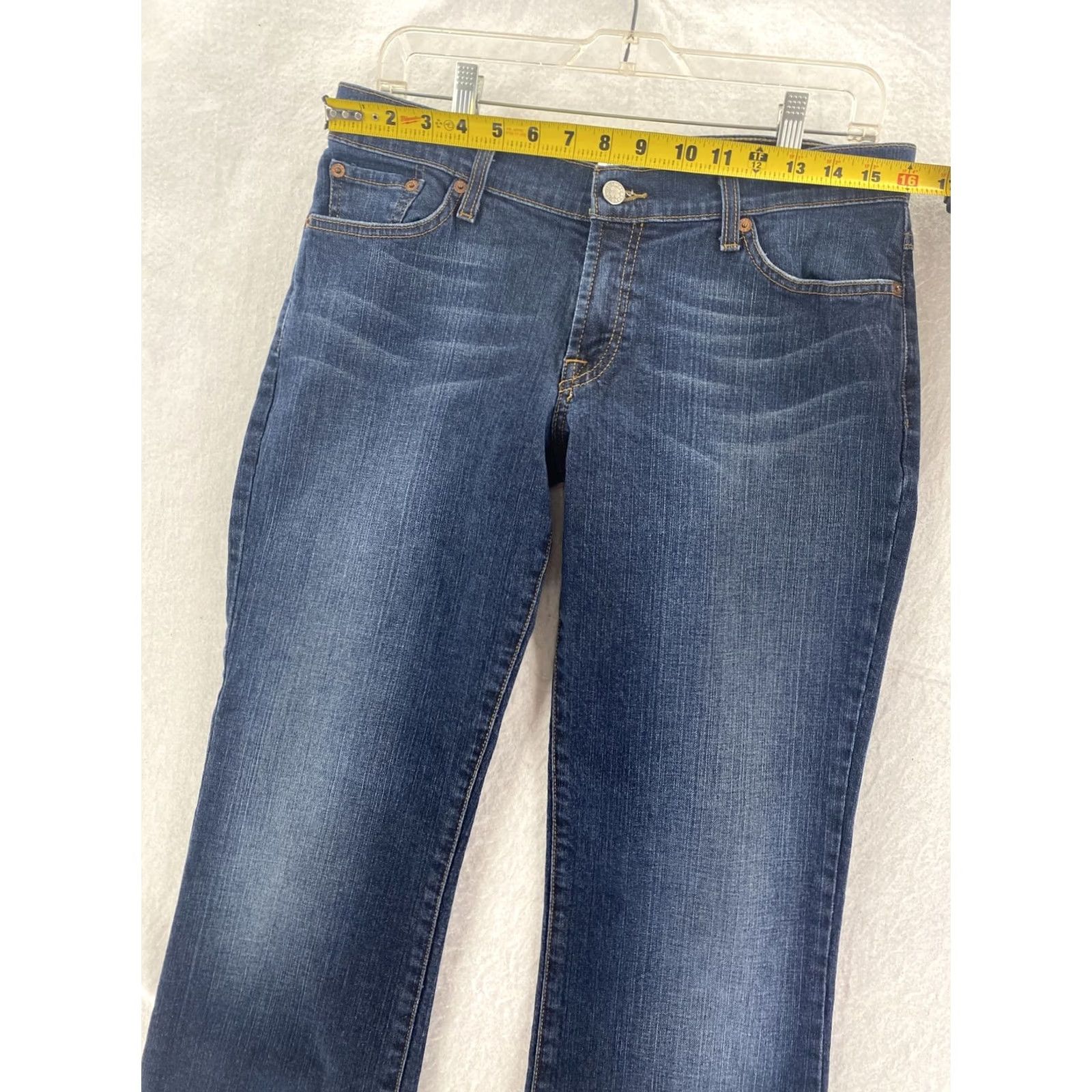 Lucky Brand Lucky Brand Jeans Womens Mid-Rise Flare Dungarees Gene Montesano 30W 32L Size 28" / US 6 / IT 42 - 2 Thumbnail