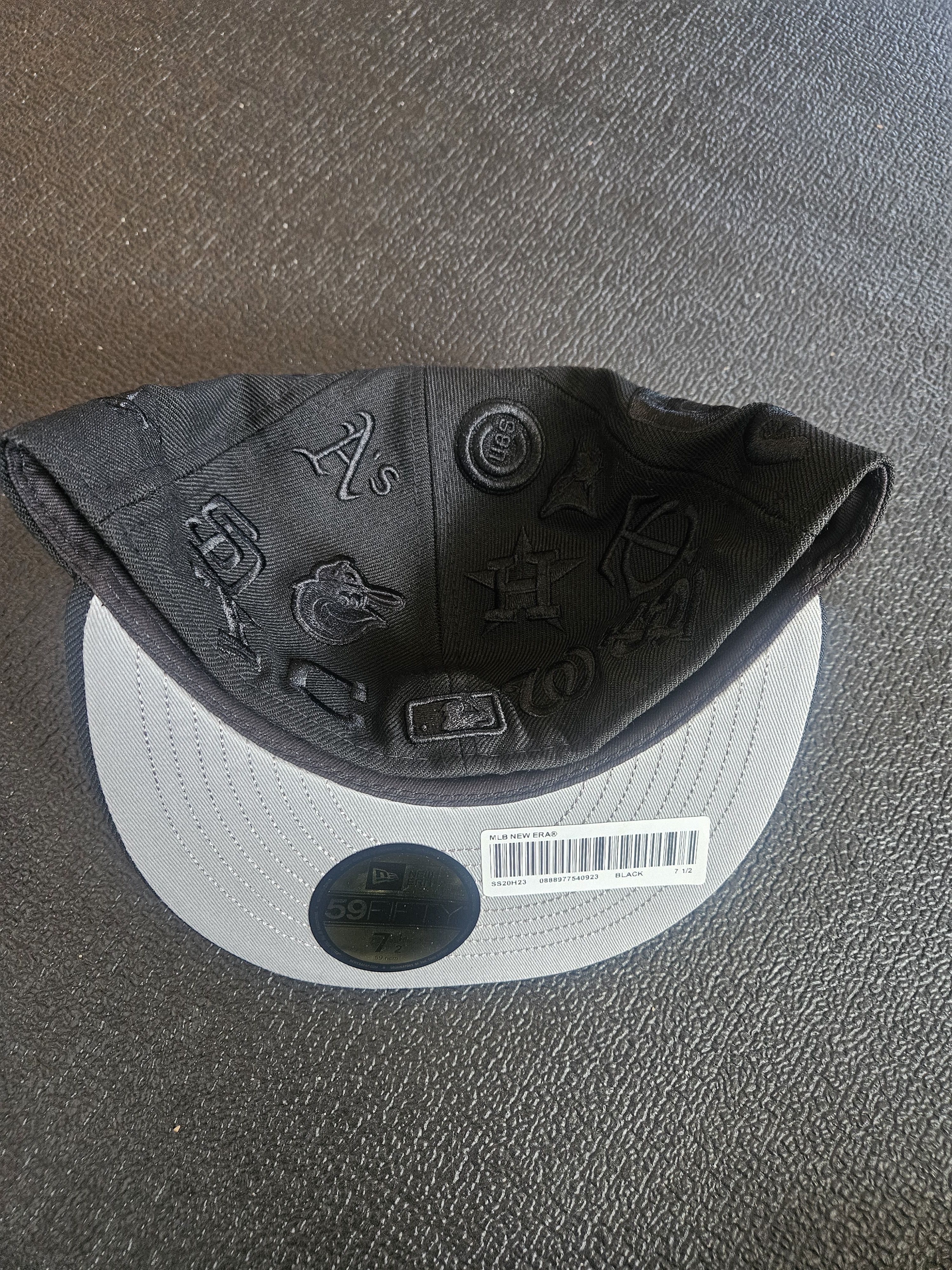 Supreme Supreme MLB Logos Hat - Black - Size 7 1/2 - NEW Size ONE SIZE - 3 Thumbnail