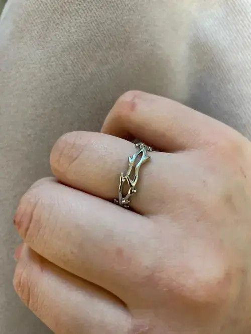 Japanese Brand Punk Irregular Thorns Ring Size ONE SIZE - 3 Thumbnail