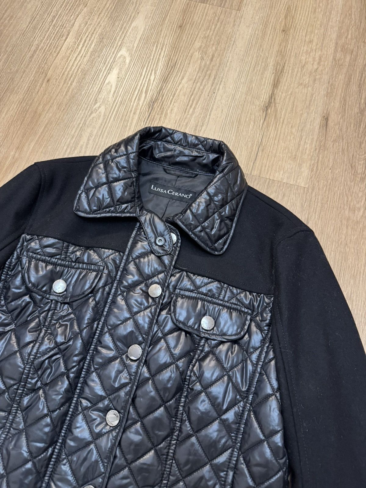 Luisa Cerano Luisa Cerano Quilted Hybrid Jacket Black size M Size M / US 6-8 / IT 42-44 - 5 Thumbnail