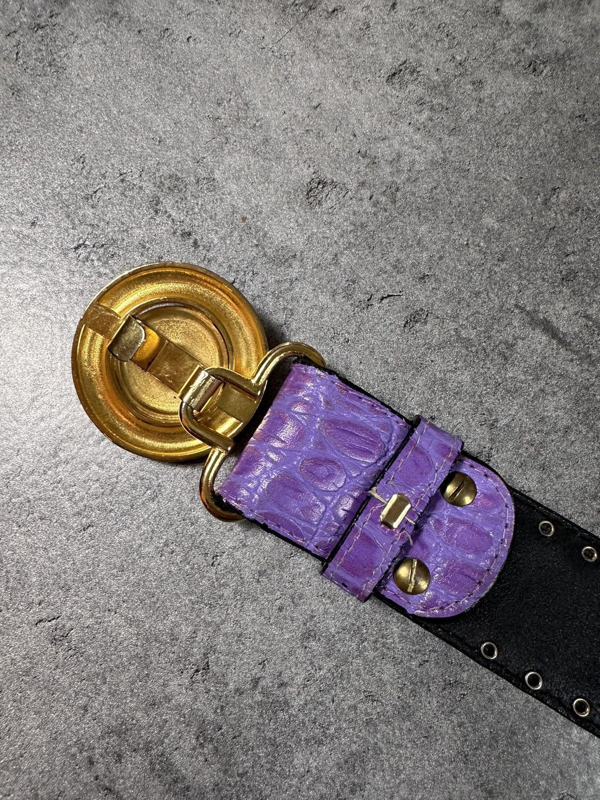 Versace Waist Belt Vintage Luxury Elegance Lion Medusa Italy