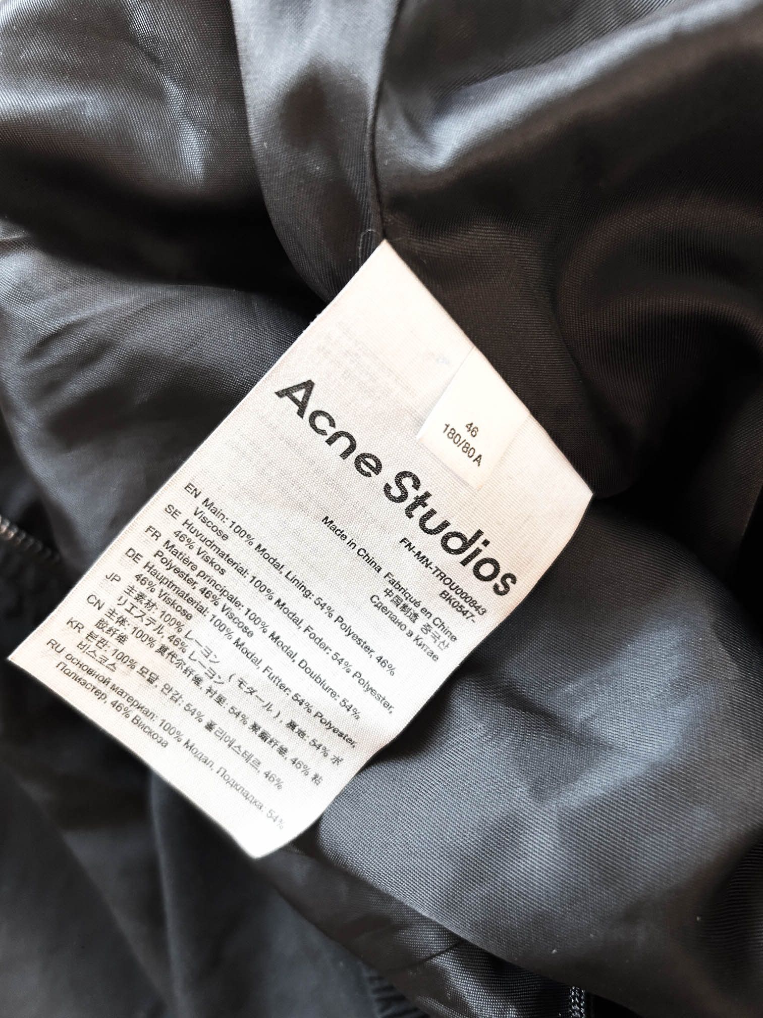 Acne Studios Relaxed Fit Zip Trousers Size US 29 - 3 Thumbnail