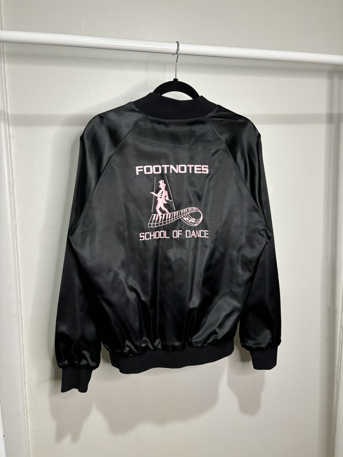 Vintage Vintage 1970s Black Nylon Varsity Jacket Size US S / EU 44-46 / 1 - 8 Thumbnail
