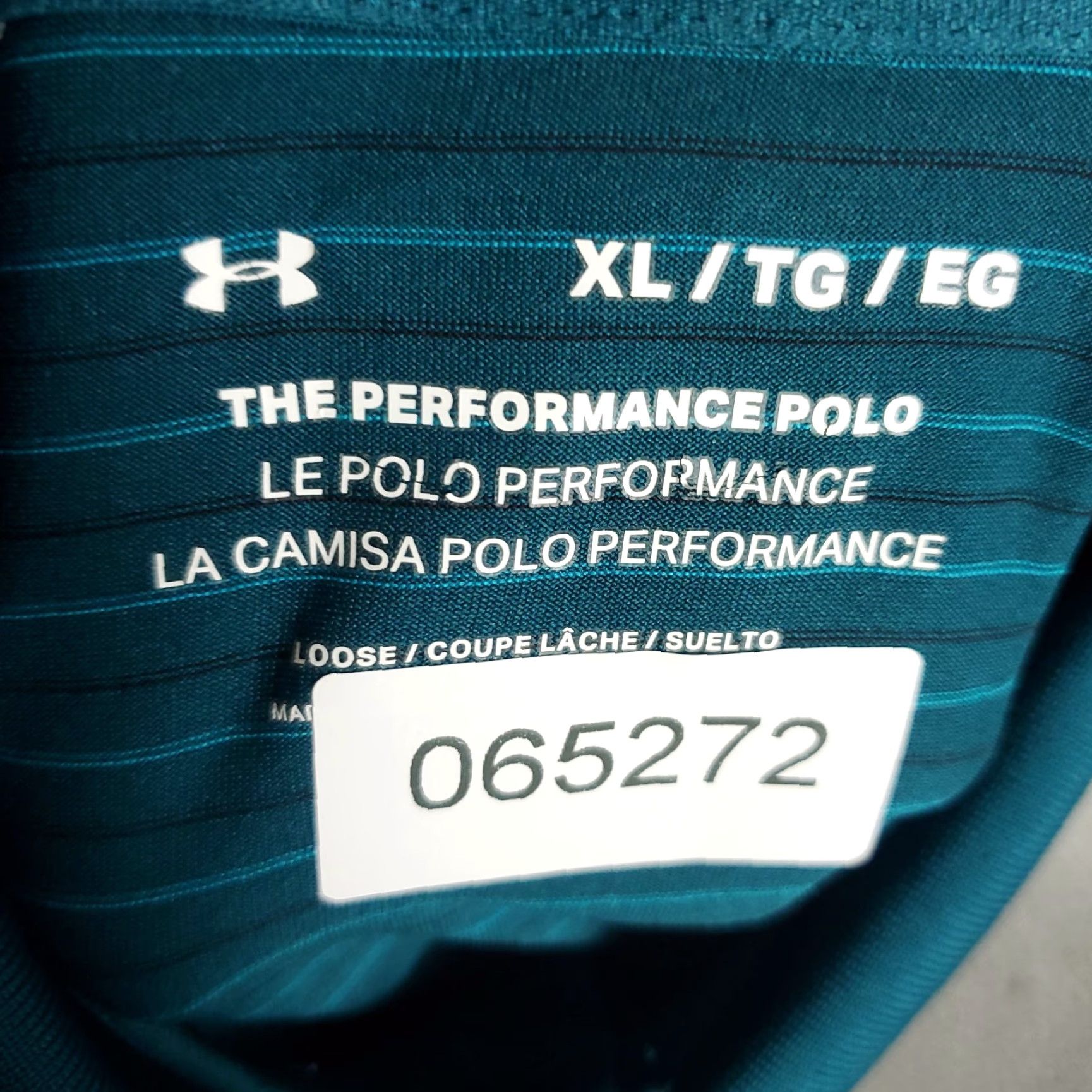 Under Armour Under Armour Polo Shirt Mens XL Teal Striped Golf Casual Short Sleeve Shirt Polo Men XL Blue Striped Size US XL / EU 56 / 4 - 6 Thumbnail