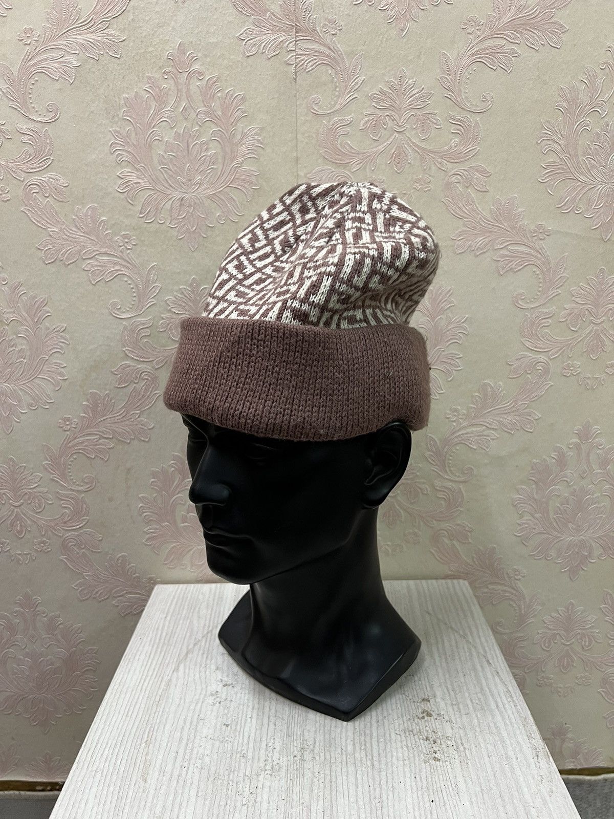 Designer × Lancel Vintage Lancel Overprint Beanie Hats Size ONE SIZE - 3 Thumbnail