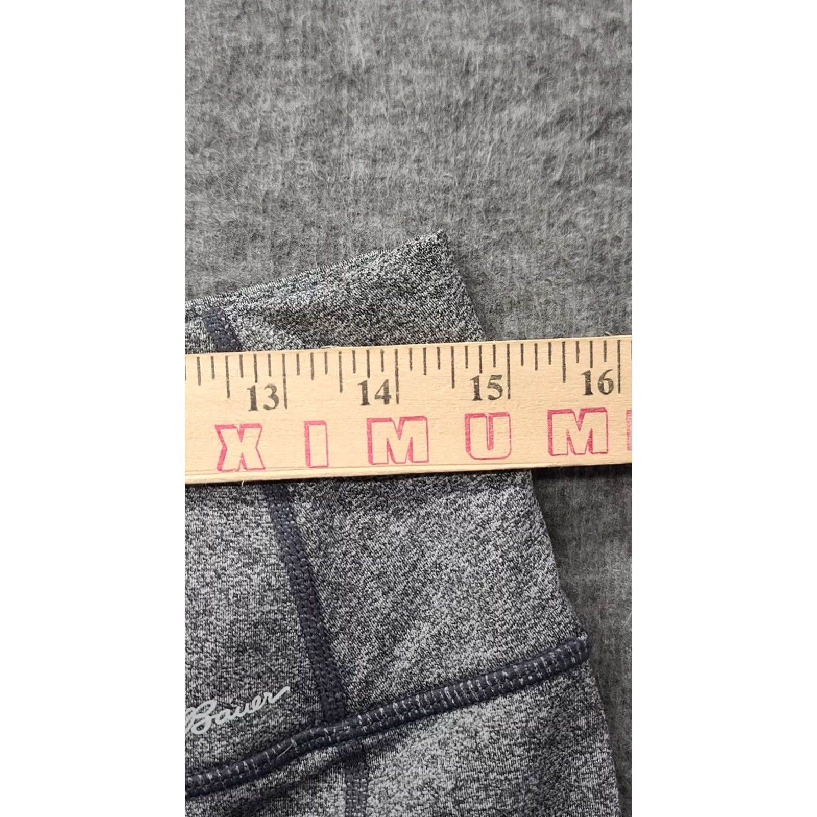 Eddie Bauer VINTAGE Eddie Bauer First Ascent Leggings Womens L Trail Performance Slim Fit High Rise Gray Polyester Spandex Media Pocket Athleisure Outdoor Size 36" / US 14 / IT 50 - 3 Thumbnail