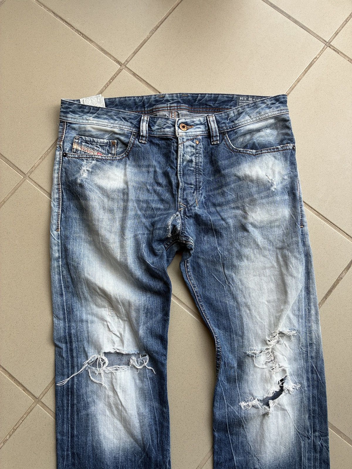 Diesel DIESEL SAFADO "Blue Eyecons" 0827V - Made in Italy - W33 L34 Size US 33 - 4 Thumbnail