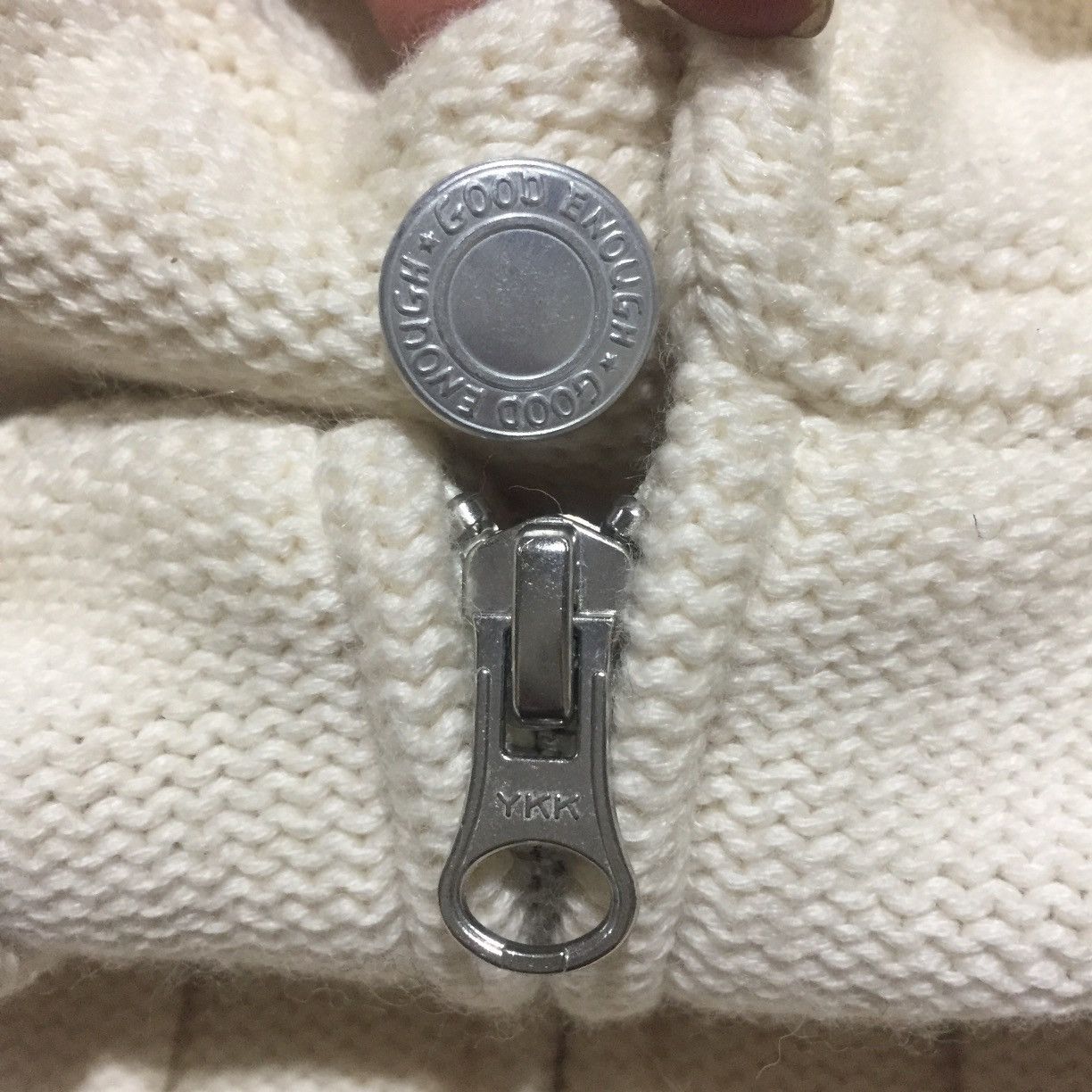 GOODENOUGH GOODENOUGH Cable Knit Sleeve Changeover Fisherman Knit Zip Size US M / EU 48-50 / 2 - 5 Thumbnail