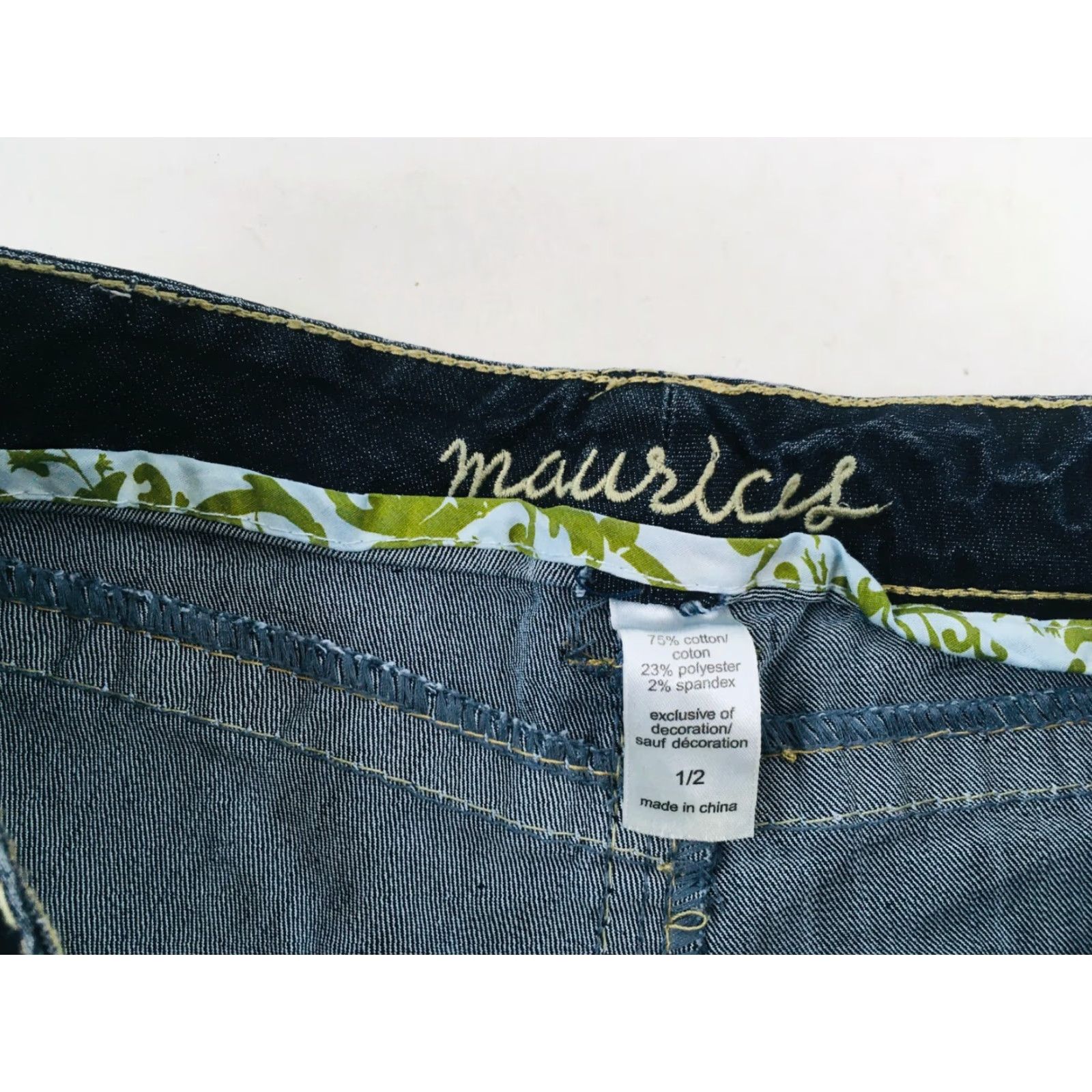 Vintage Maurices Jeans Women's Size 28 Dark Wash Denim Straight Leg Medium Rise Pants Shirt? Size 28" / US 6 / IT 42 - 7 Thumbnail