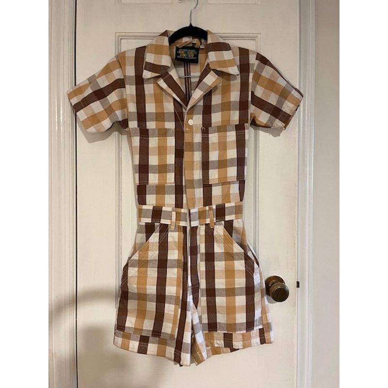 Big Bud Press Big Bud Press - 70s style gingham mini jumpsuit— size XXS Size 25" / US 0 / IT 36 - 1 Thumbnail