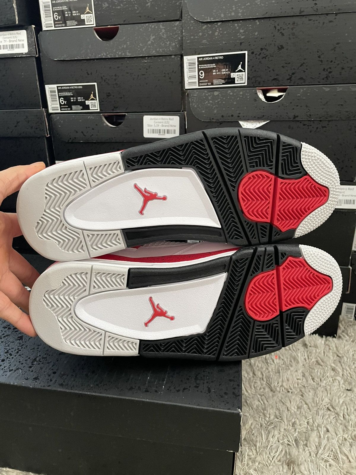 Jordan Brand Jordan 4 Red Cement Size US 10 / EU 43 - 7 Thumbnail
