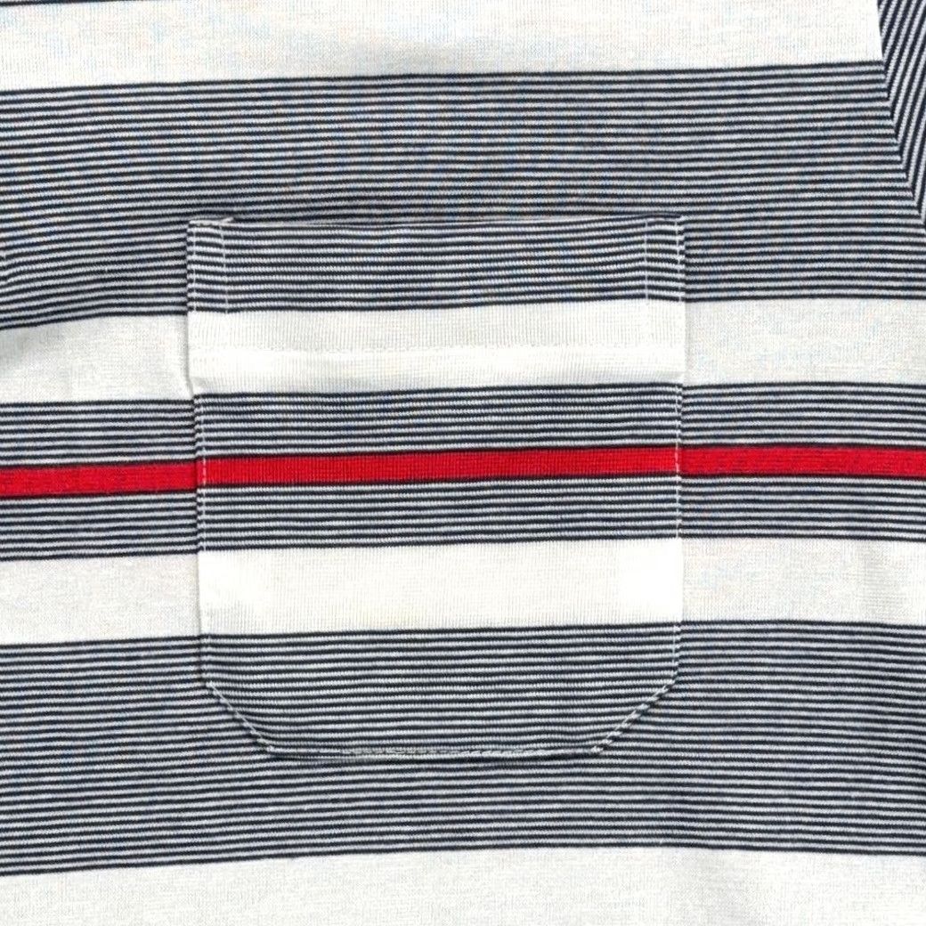 Vintage Vintage Knightsbridge Polo Shirt Adult SMALL Blue White Red Striped Pocket 80s Size US S / EU 44-46 / 1 - 6 Thumbnail