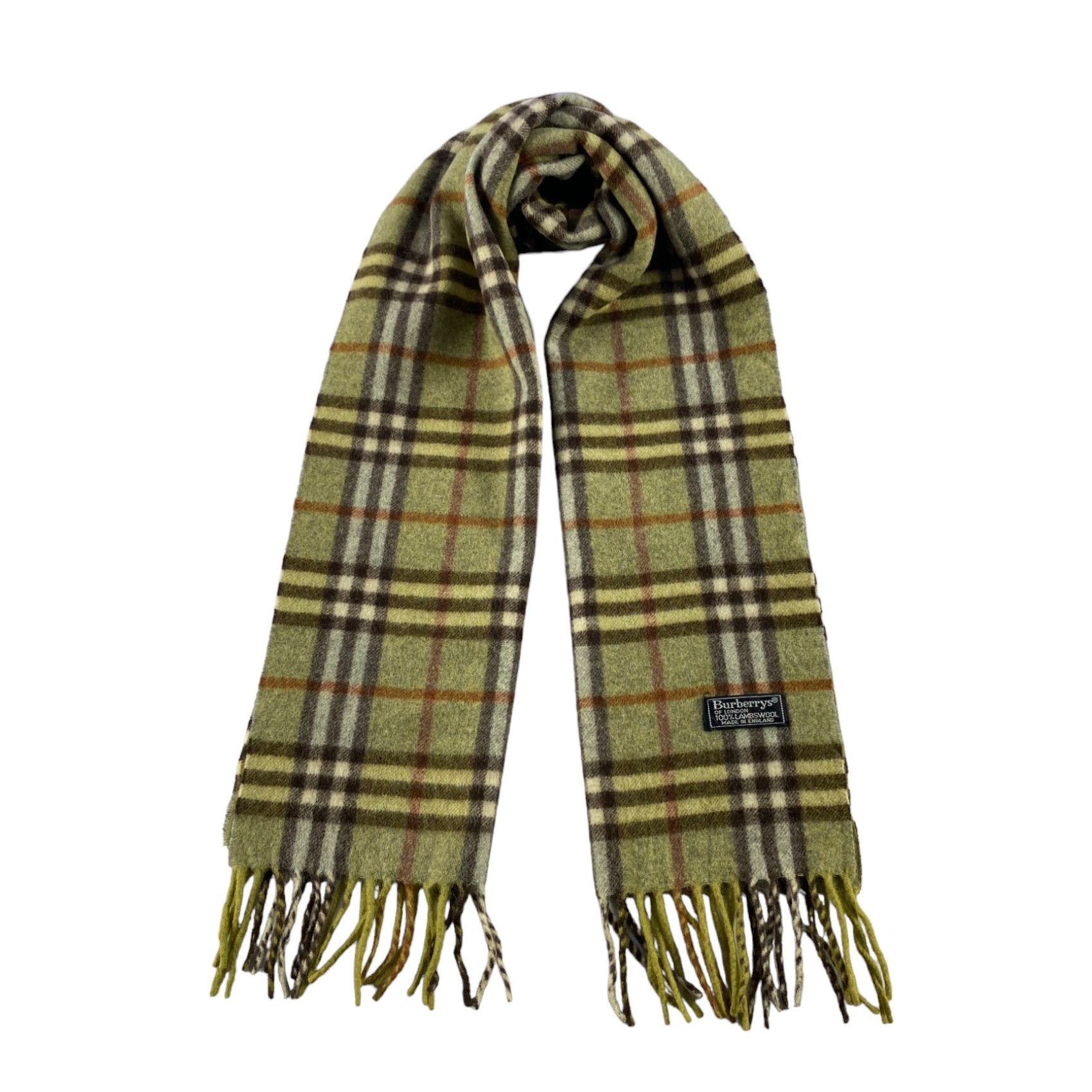 Burberry × Vintage Burberry Scarf / Muffler / Neckwear - WW957 Size ONE SIZE - 1 Thumbnail