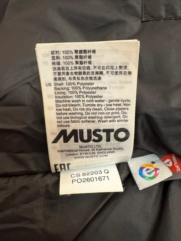 Musto Musto Corsica Long Primaloft Waterproof Jacket 12 L Size L / US 10 / IT 46 - 14 Thumbnail