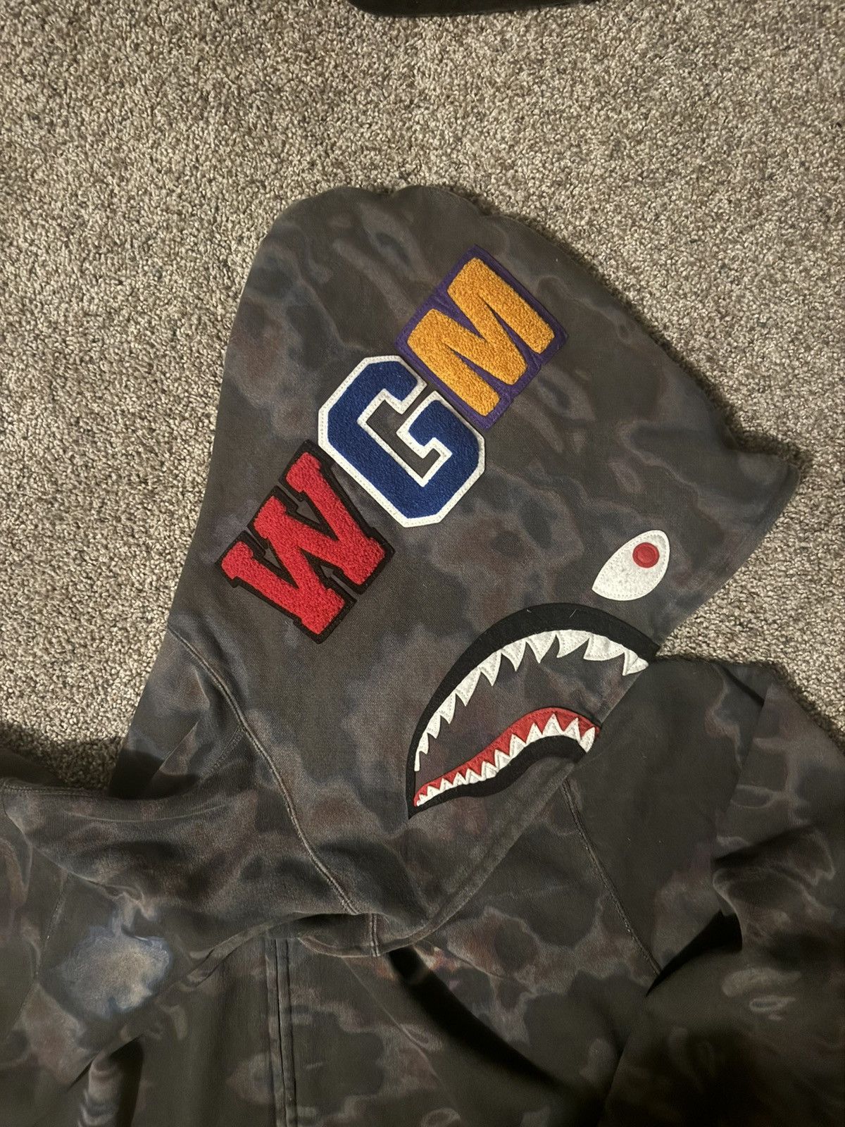 Bape Bape Thermography Shark Full Zip Hoodie Size US XXL / EU 58 / 5 - 5 Thumbnail