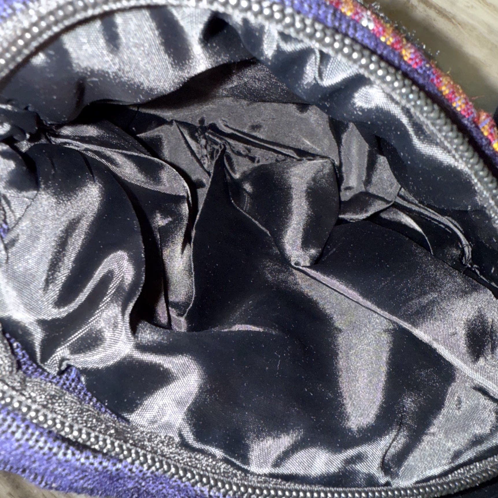 Vintage Unbranded Crossbody Bag Fabric Small 8x8 Blue Striped Travel Casual Adjustable Strap Womens Bags Size ONE SIZE - 7 Thumbnail