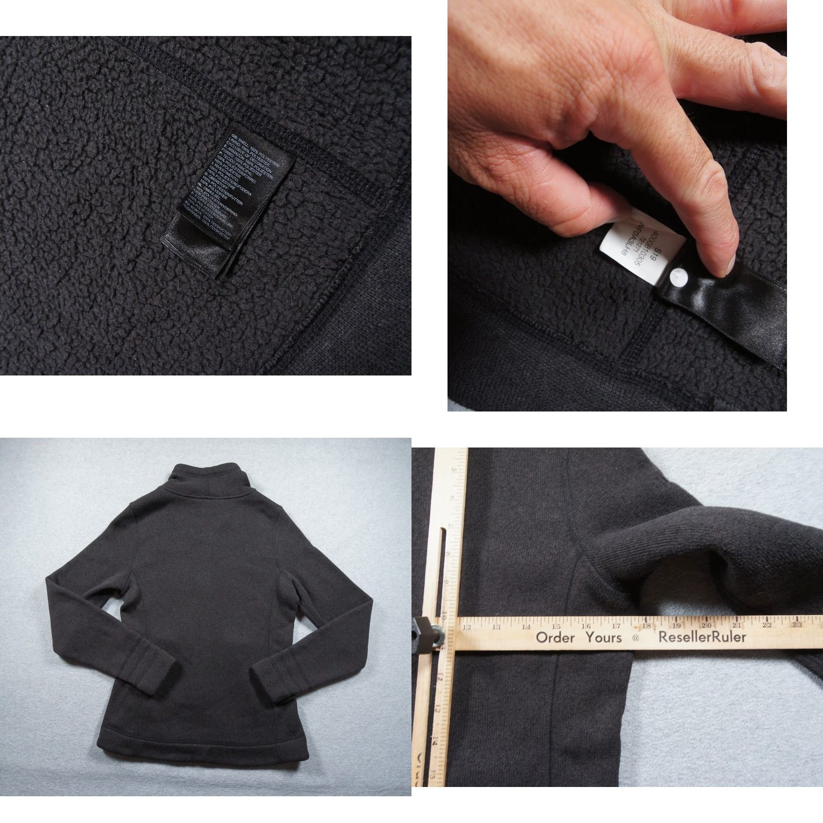 The North Face The North Face Jacket Womens Small Black Fleece Outdoor Hiking Ladies Full Zip Logo Embroidered Slim? Regular? (avoid extra) Size S / US 4 / IT 40 - 8 Thumbnail