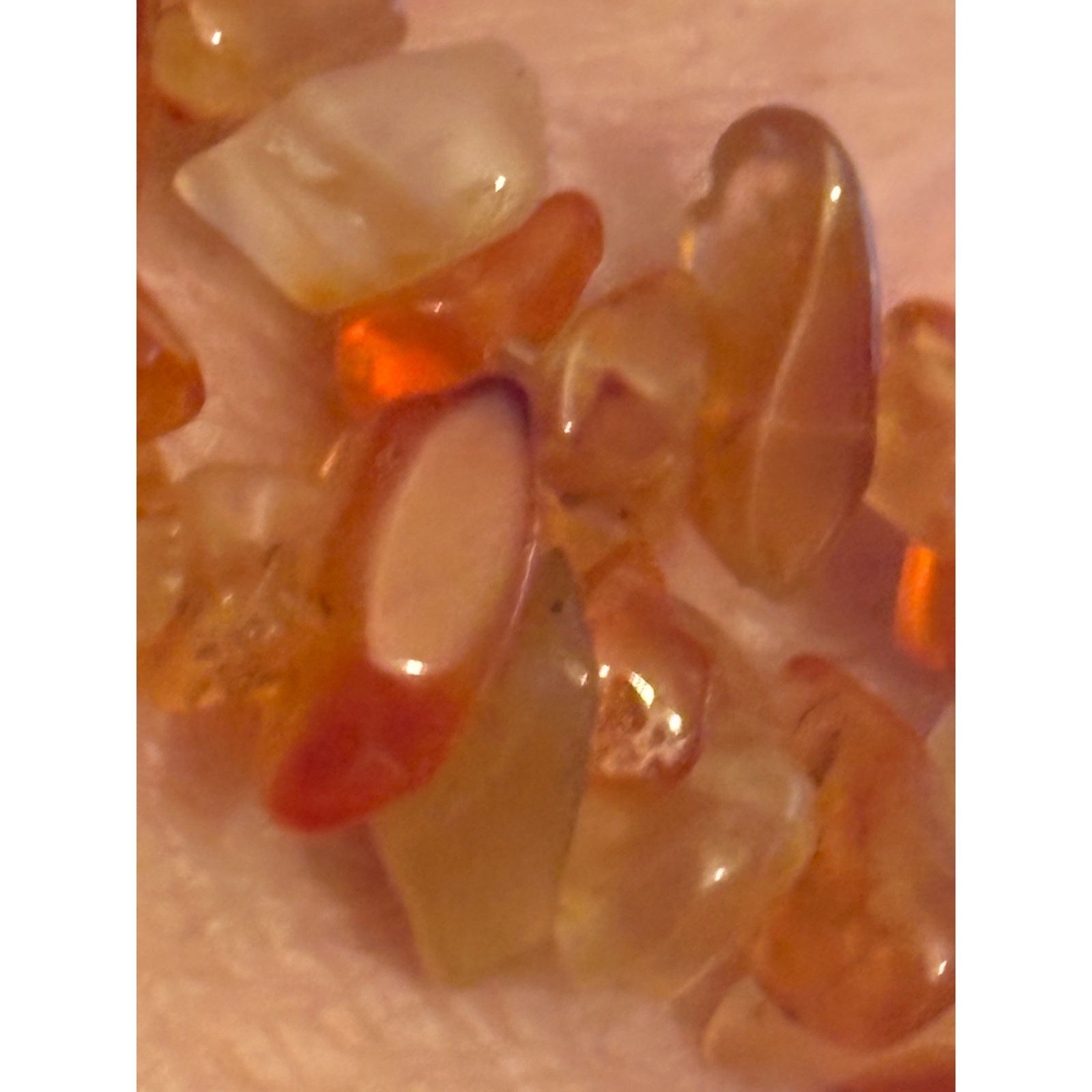 Other Natural Carnelian Chalcedony Chip Necklace 39” Single Strand Size ONE SIZE - 7 Thumbnail