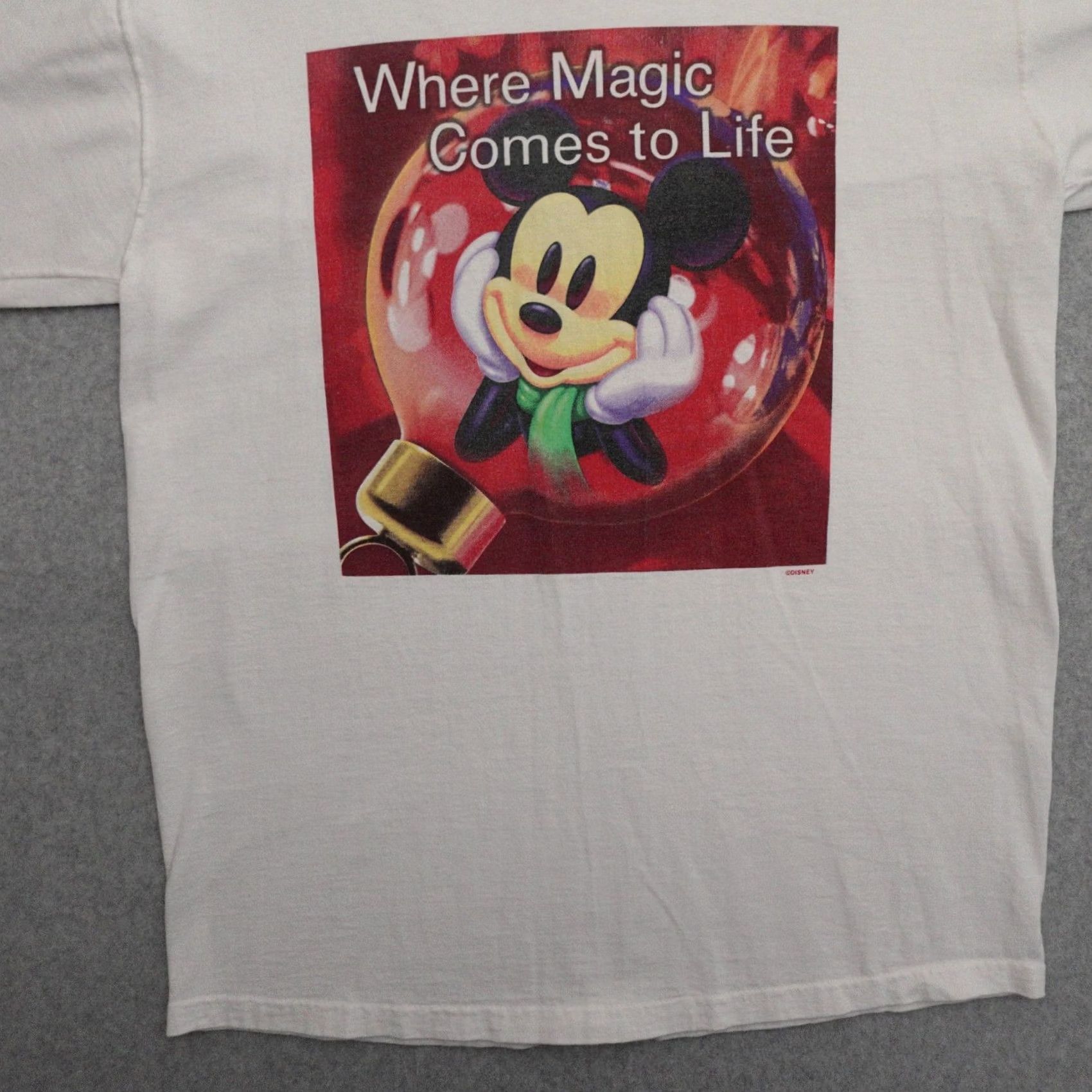 Disney VINTAGE Disney Tshirt Adult Medium Mickey Mouse 90s Where Magic Comes Size US M / EU 48-50 / 2 - 7 Thumbnail
