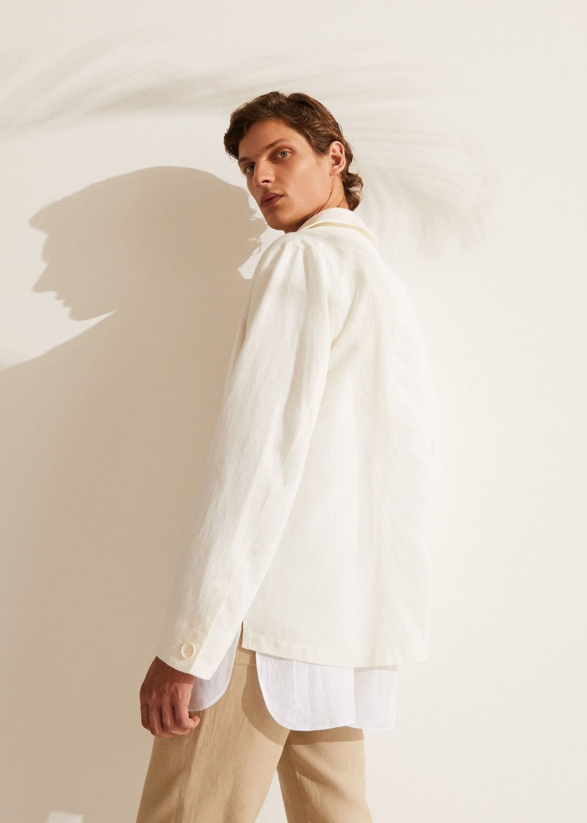 Loro Piana o1srvl11e0924 Kalama Overshirt in Off White Size US M / EU 48-50 / 2 - 4 Thumbnail