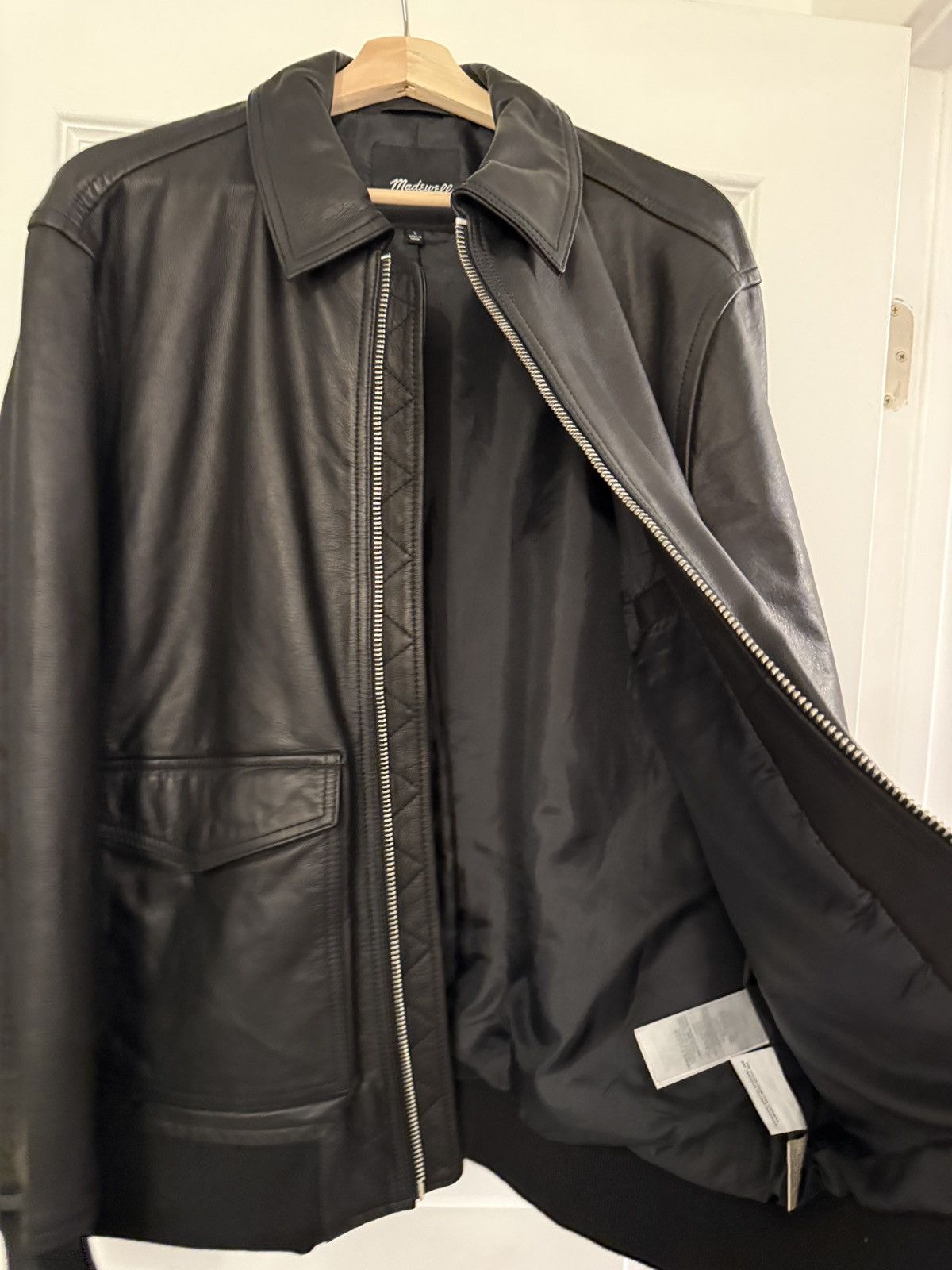Madewell Madewell Leather Bomber Size US L / EU 52-54 / 3 - 2 Thumbnail