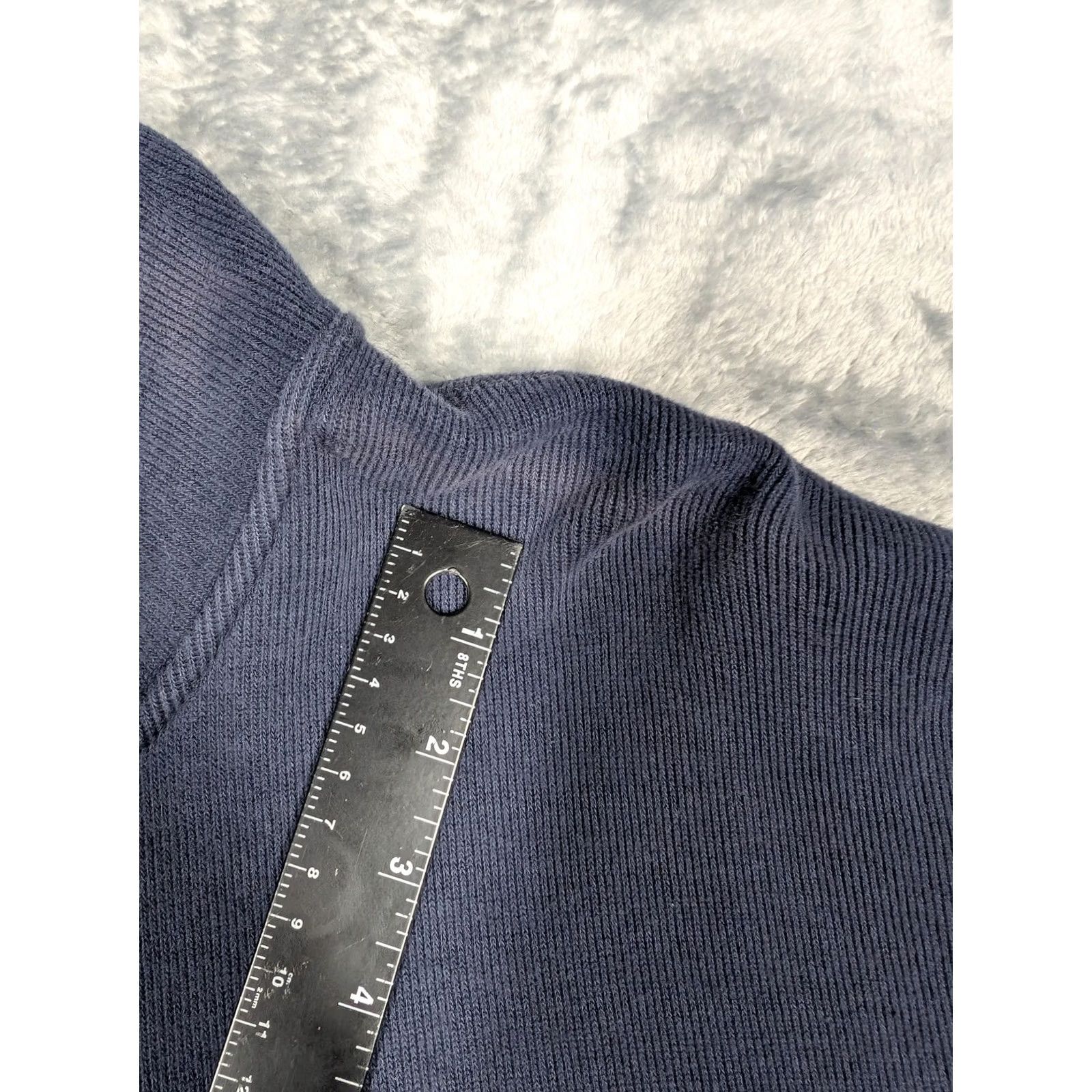 Polo Ralph Lauren Polo by Ralph Lauren Sweater Mens 3XB Blue Cotton Quarter Zip Mock Neck Pullover Size US XXL / EU 58 / 5 - 5 Thumbnail