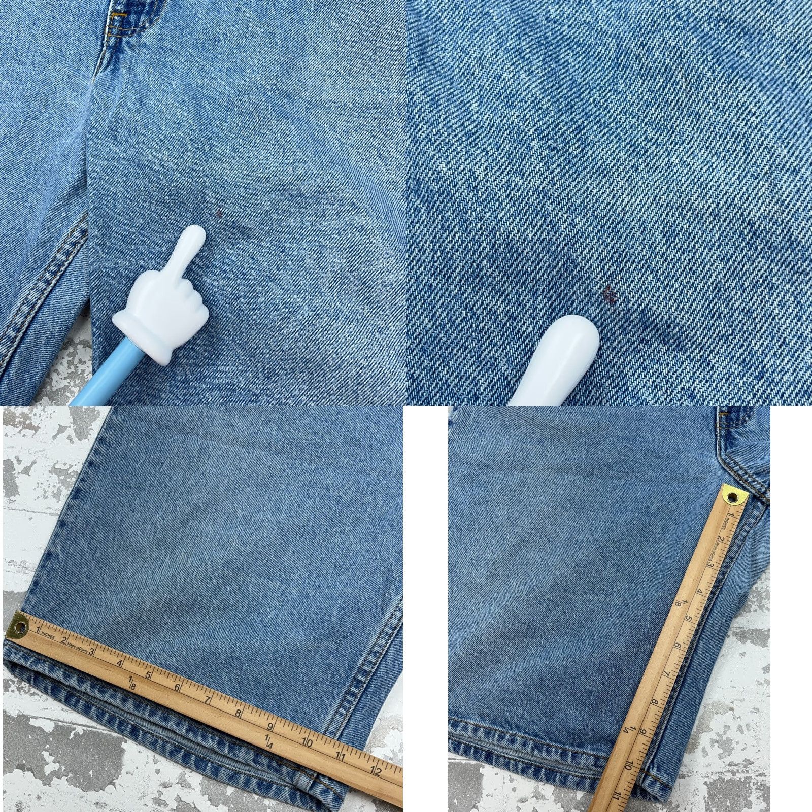 Levi's VINTAGE Levi's Shorts Men 40 550 Relaxed Loose Fit Jorts Baggy 90s Y2K Orange Tab Denim Blue 5-Pocket Mens Regular 100% Cotton Jeans Shorts Size US 40 / EU 56 - 8 Thumbnail