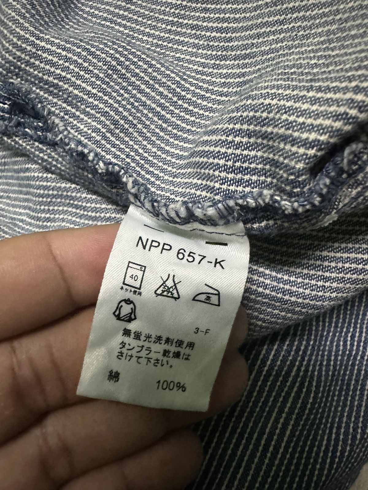 Kansai Yamamoto Kansai hikori denim zipper shirts Size US L / EU 52-54 / 3 - 8 Thumbnail