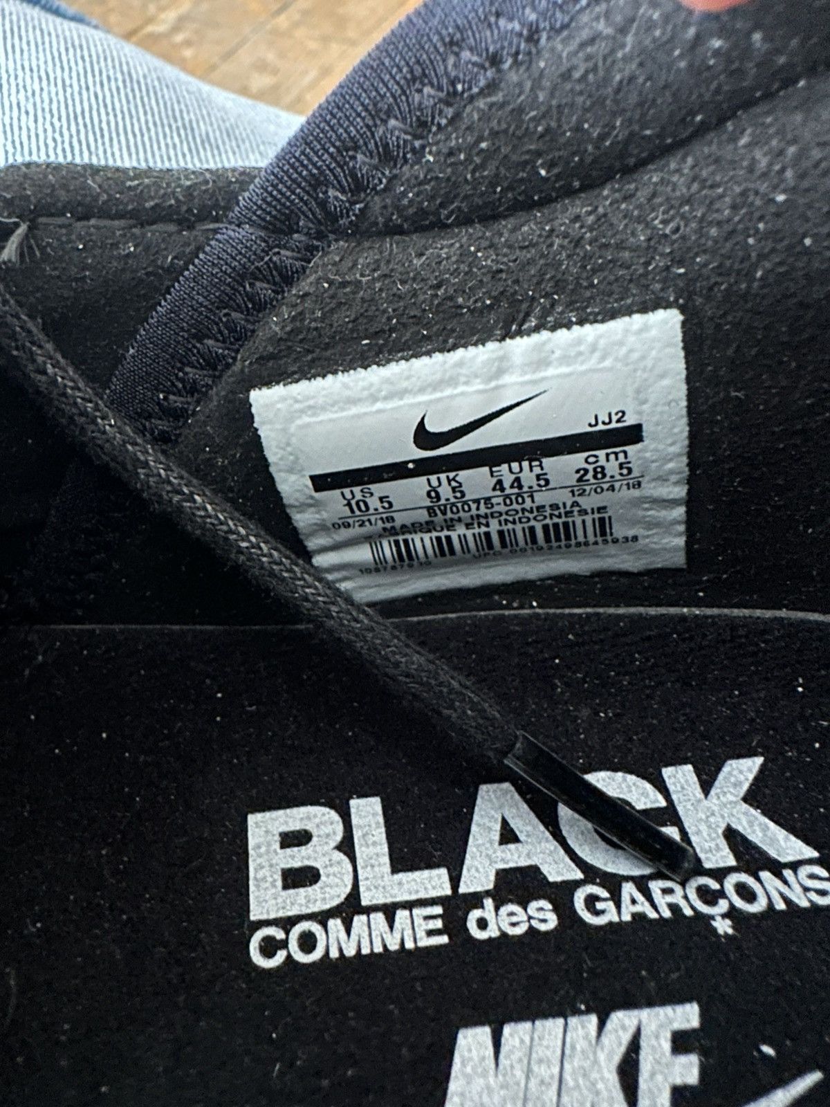 Comme des Garcons Black × Nike Nike air Footscape X CDG Black Size US 10.5 / EU 43-44 - 6 Thumbnail