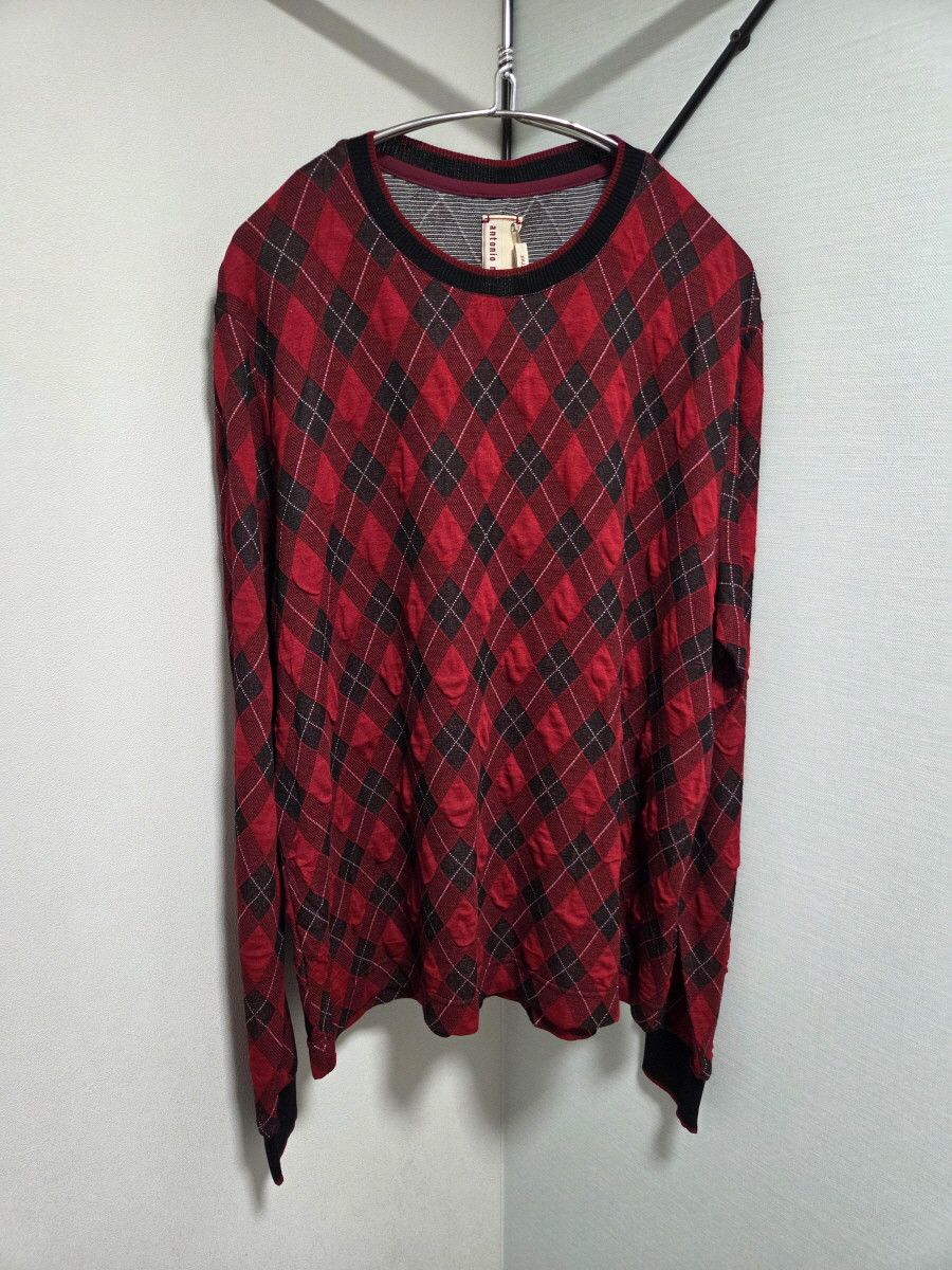 Antonio Marras Antonio Marras 레드 아가일패턴 비스코사 knit Size M / US 6-8 / IT 42-44 - 3 Thumbnail
