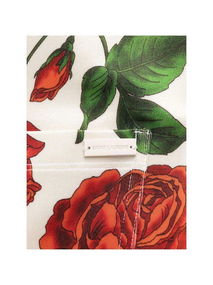 Saint Laurent Paris o1s1wg110924 Slim-Fit Pants Silky Rose Jersey in Multicolor Size 25" / US 0 / IT 36 - 5 Thumbnail