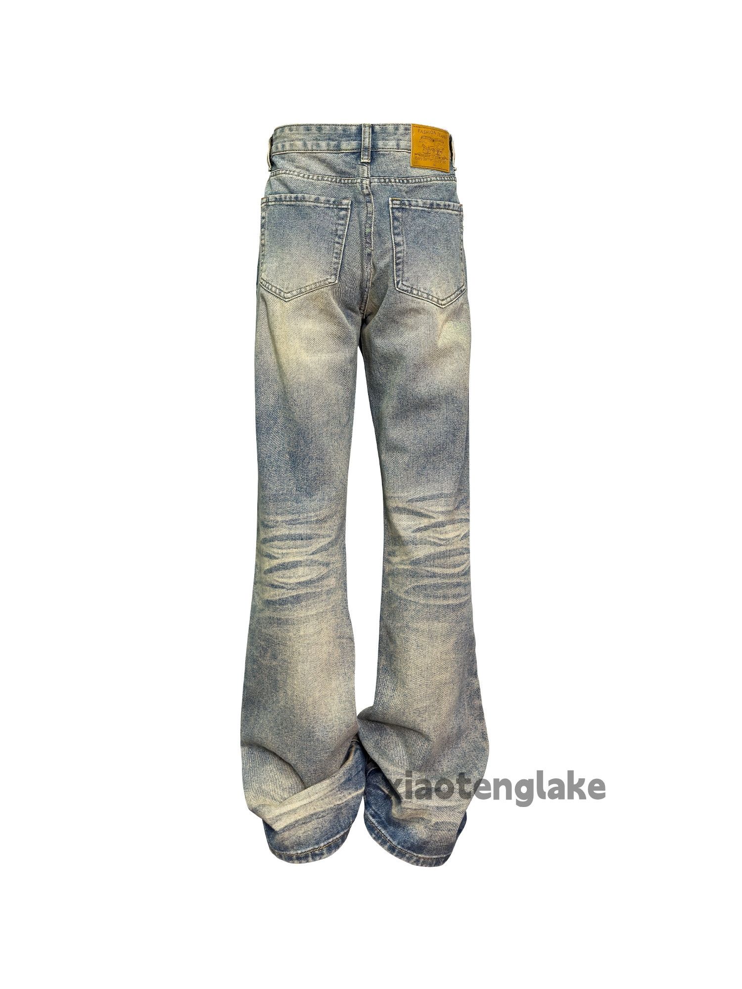 Jean × Vintage washed faded cleanfit yuppie punk grunge flared jeans Size US 34 / EU 50 - 5 Thumbnail