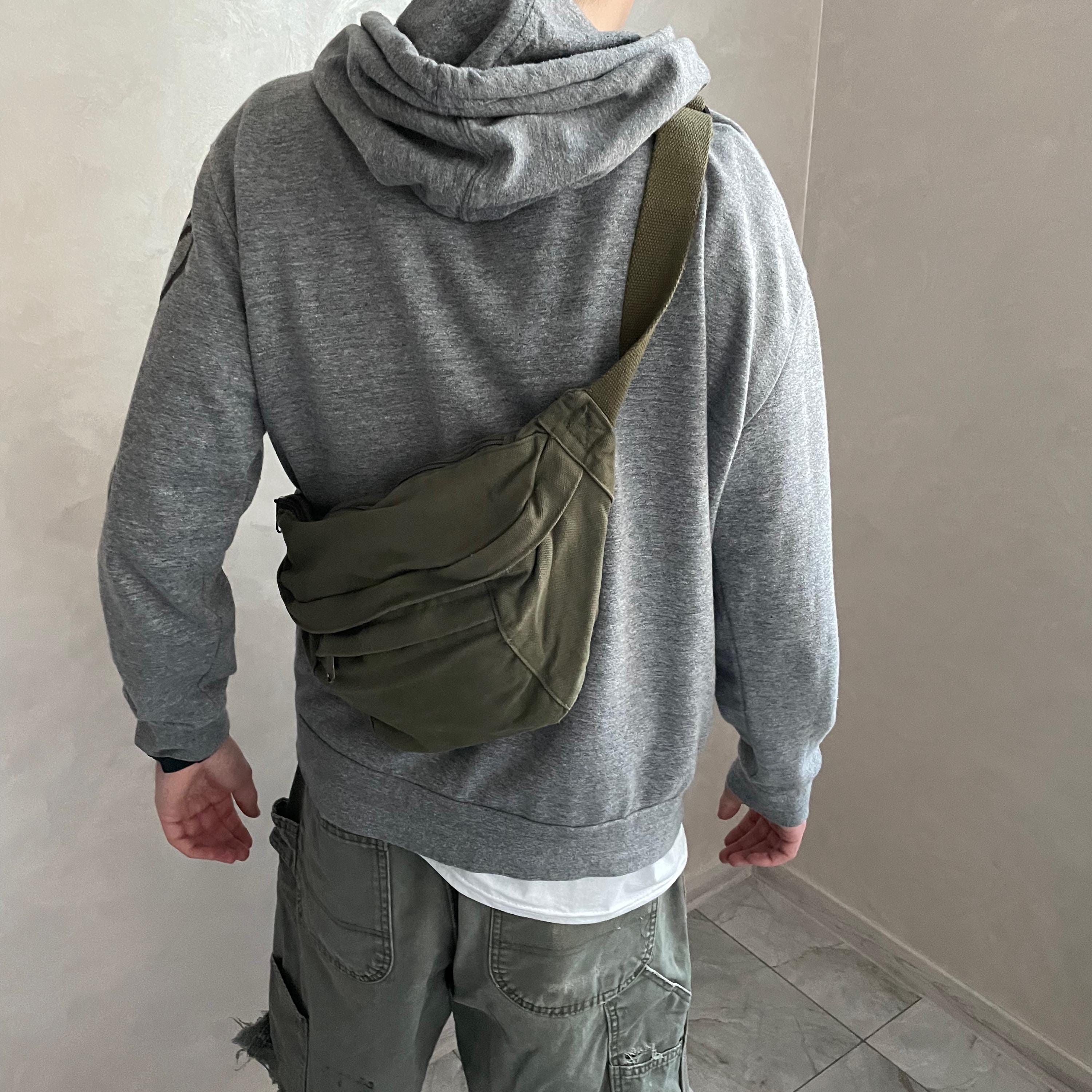 Other Canvas Sling Bag Hip y2k alt Waist Fanny Pack Bum Bag Size ONE SIZE - 2 Thumbnail