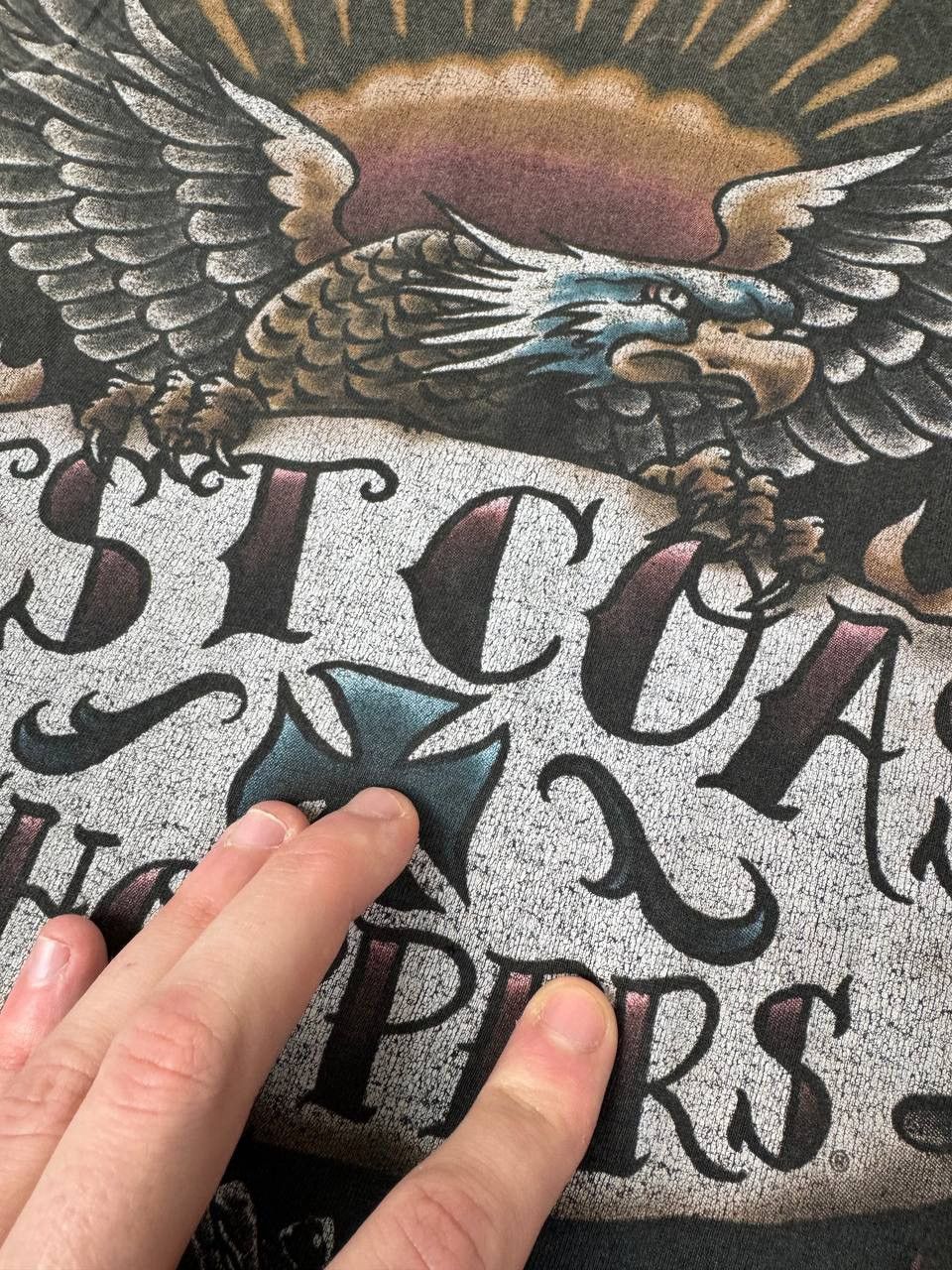 West Coast Choppers Vintage West Coast Choppers Eagle Bike T Shirt Moto 90s USA Size US XL / EU 56 / 4 - 18 Thumbnail