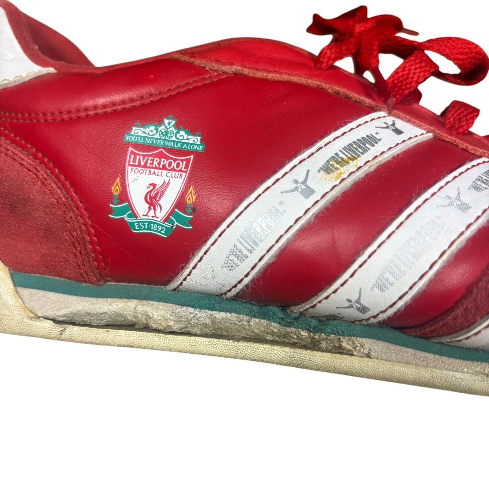 Adidas vintage y2k 2008 Adidas Liverpool Samba mens 12.5 soccer Size US 12.5 / EU 45-46 - 5 Thumbnail