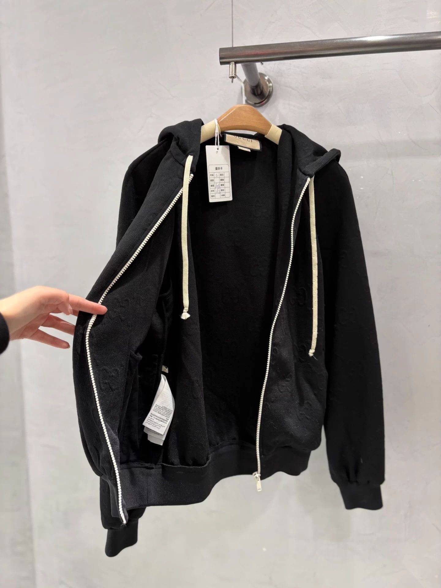 Gucci Gucci Full Double G embossed hooded zip hoodie Deadstock S Size US S / EU 44-46 / 1 - 2 Thumbnail