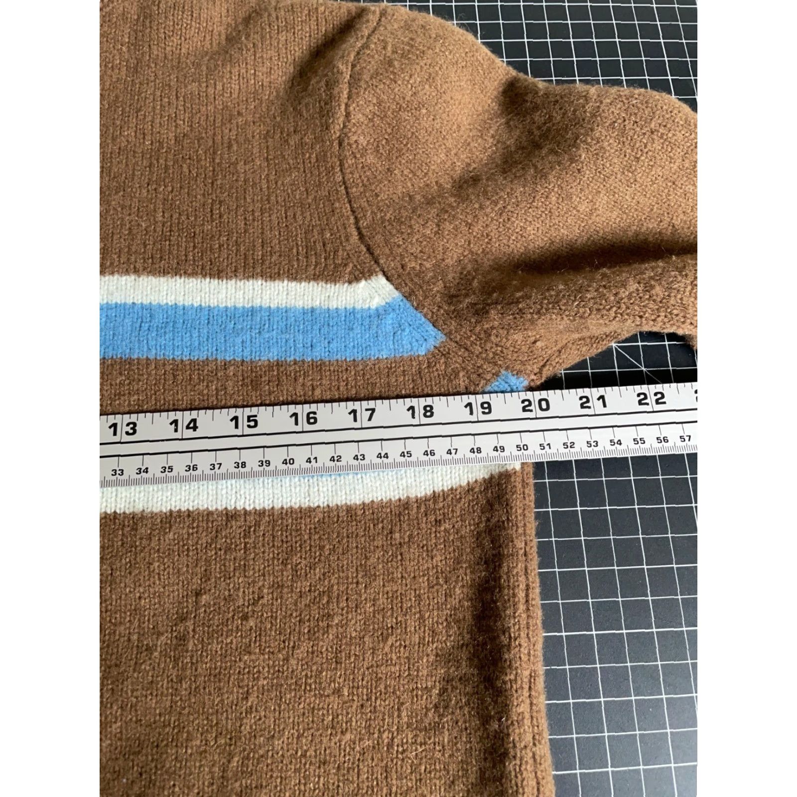 Timberland Timberland Sweater Adult Medium Brown Striped Wool 1/4 Zip Lambs Wool Knit Pullover Preppy Mens Size US M / EU 48-50 / 2 - 5 Thumbnail